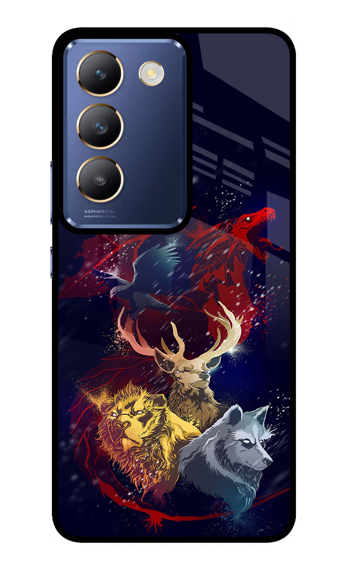 Game Of Thrones Vivo Y200E 5G/T3 5G Glass Case - Game Of Thrones Vivo Y200E 5G/T3 5G Glass Case Game Of Thrones Vivo Y200E 5G/T3 5G Glass Case