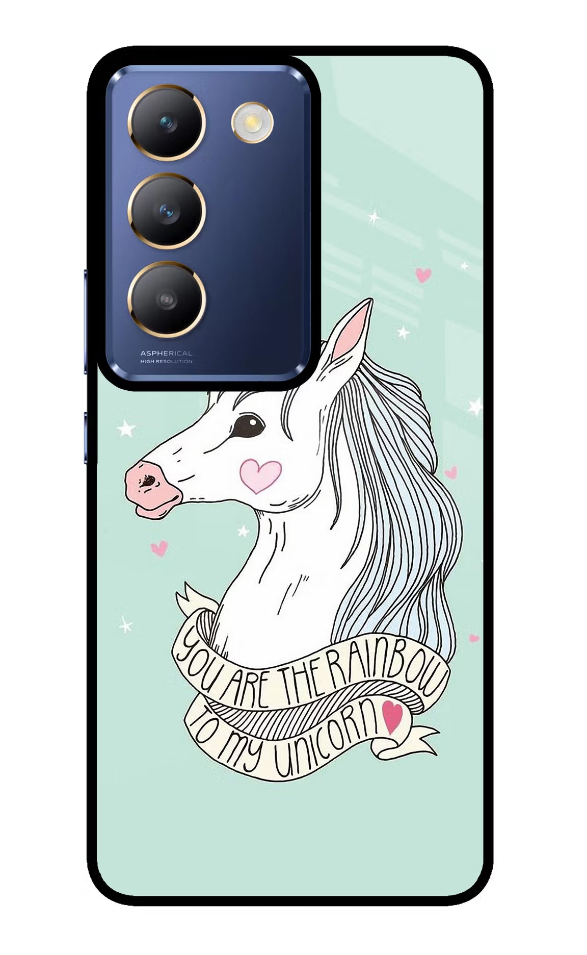 Unicorn Wallpaper Vivo Y200E 5G/T3 5G Glass Case - Unicorn Wallpaper Vivo Y200E 5G/T3 5G Glass Case Unicorn Wallpaper Vivo Y200E 5G/T3 5G Glass Case