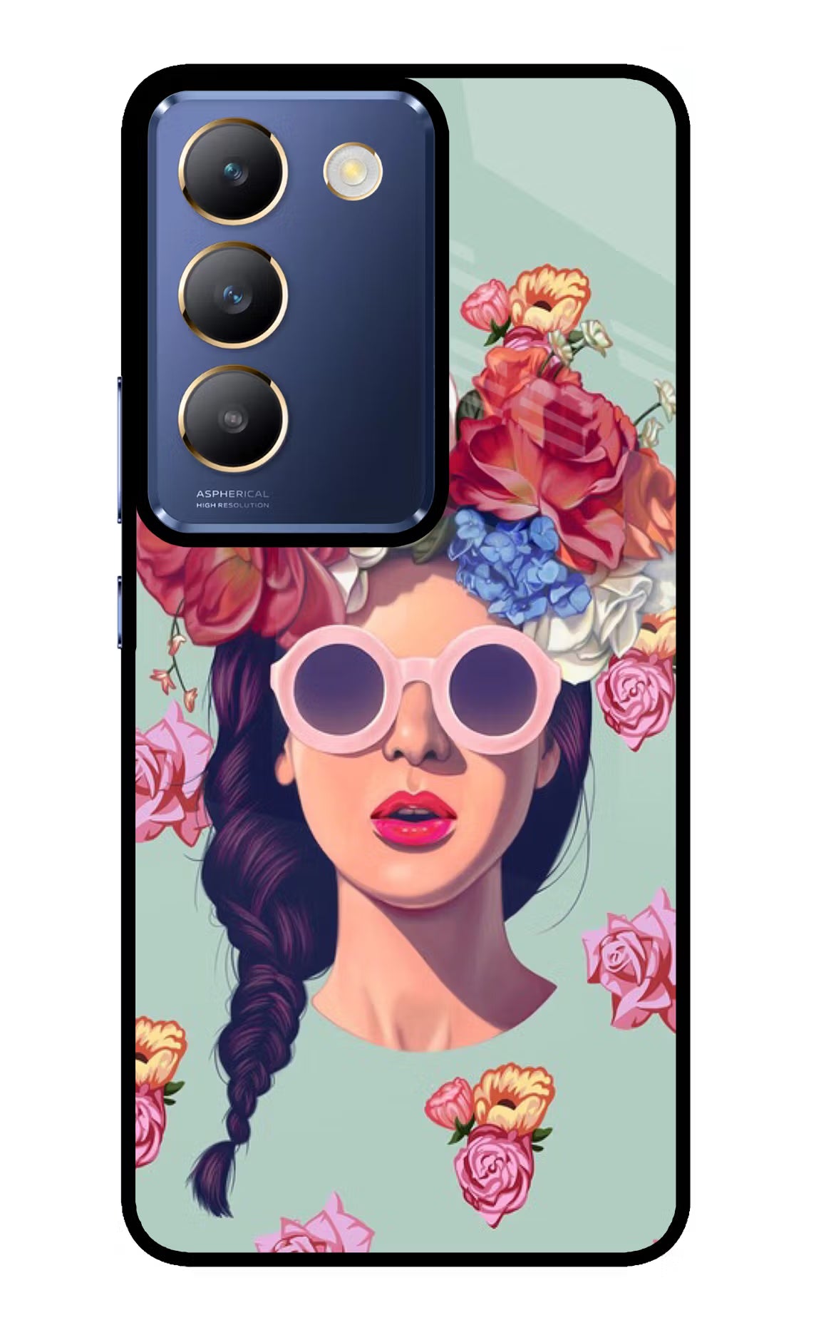 Pretty Girl Vivo Y200E 5G/T3 5G Glass Case - Pretty Girl Vivo Y200E 5G/T3 5G Glass Case Pretty Girl Vivo Y200E 5G/T3 5G Glass Case