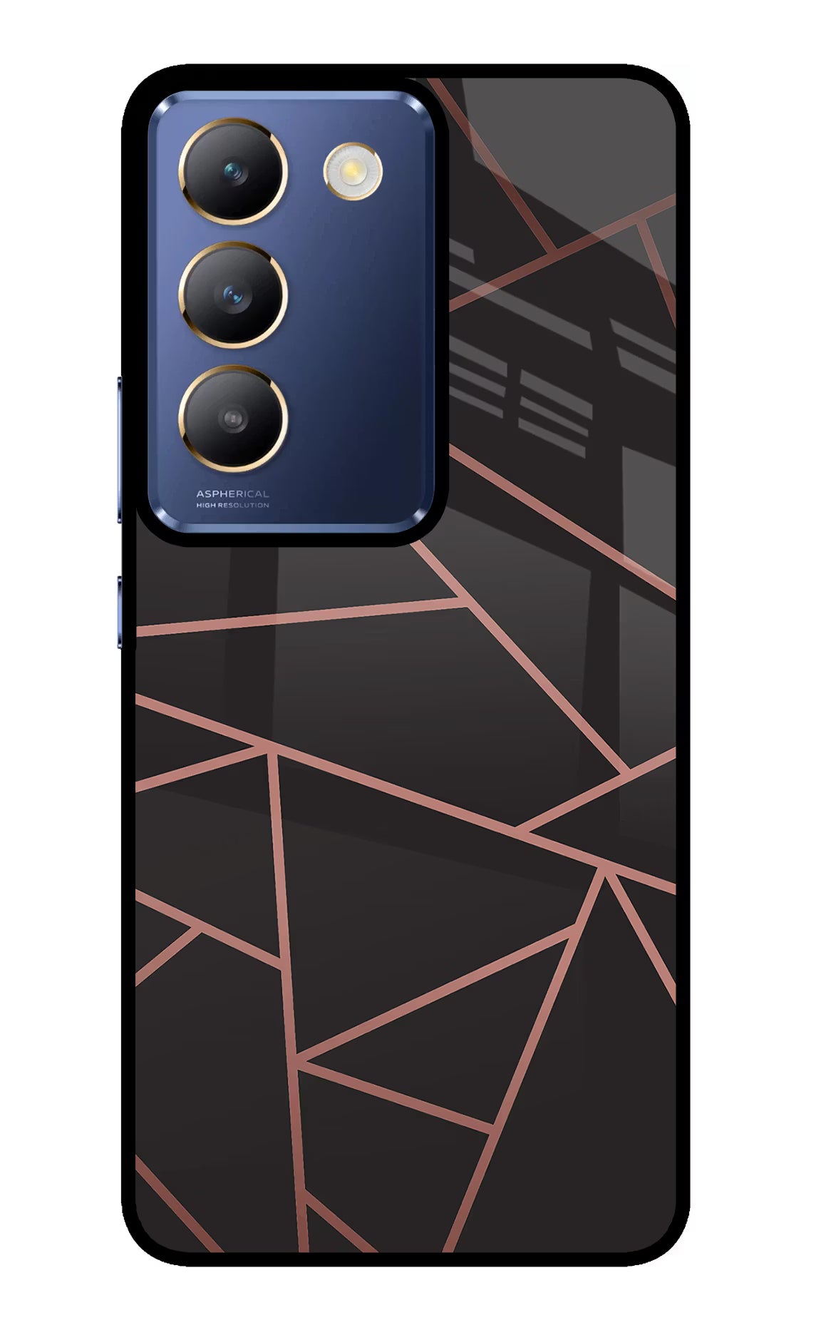 Geometric Pattern Vivo Y200E 5G/T3 5G Glass Case - Geometric Pattern Vivo Y200E 5G/T3 5G Glass Case Geometric Pattern Vivo Y200E 5G/T3 5G Glass Case