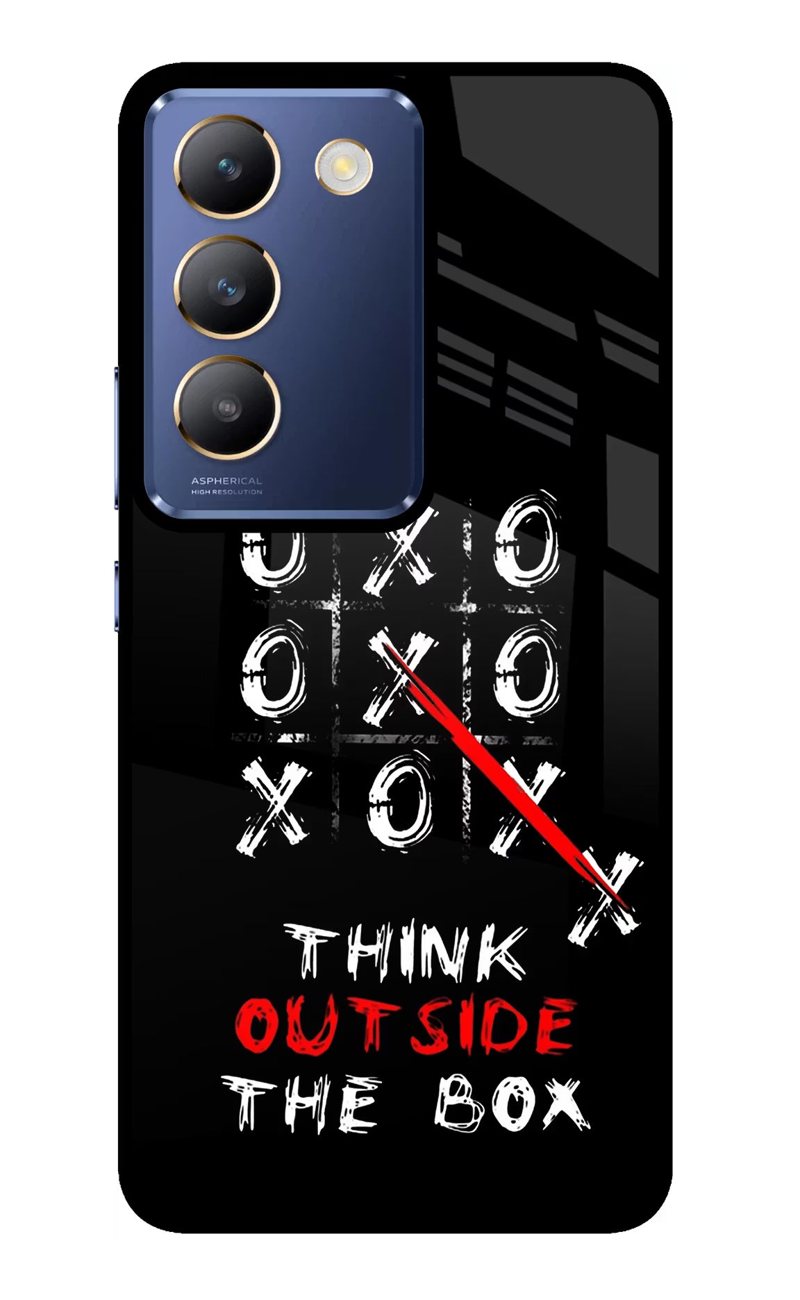 Think out of the BOX Vivo Y200E 5G/T3 5G Glass Case - Think out of the BOX Vivo Y200E 5G/T3 5G Glass Case Think out of the BOX Vivo Y200E 5G/T3 5G Glass Case