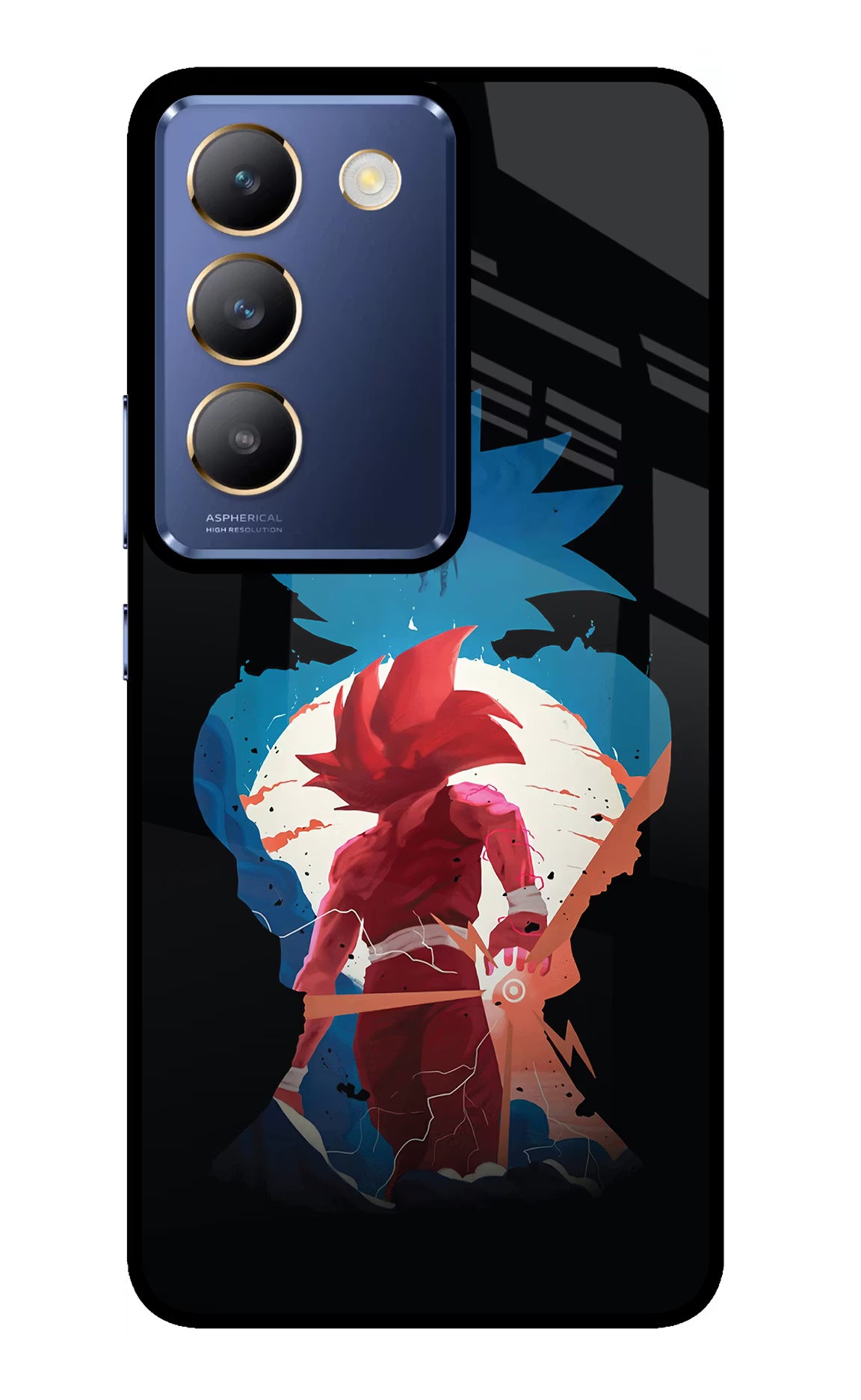 Goku Vivo Y200E 5G/T3 5G Glass Case - Goku Vivo Y200E 5G/T3 5G Glass Case Goku Vivo Y200E 5G/T3 5G Glass Case