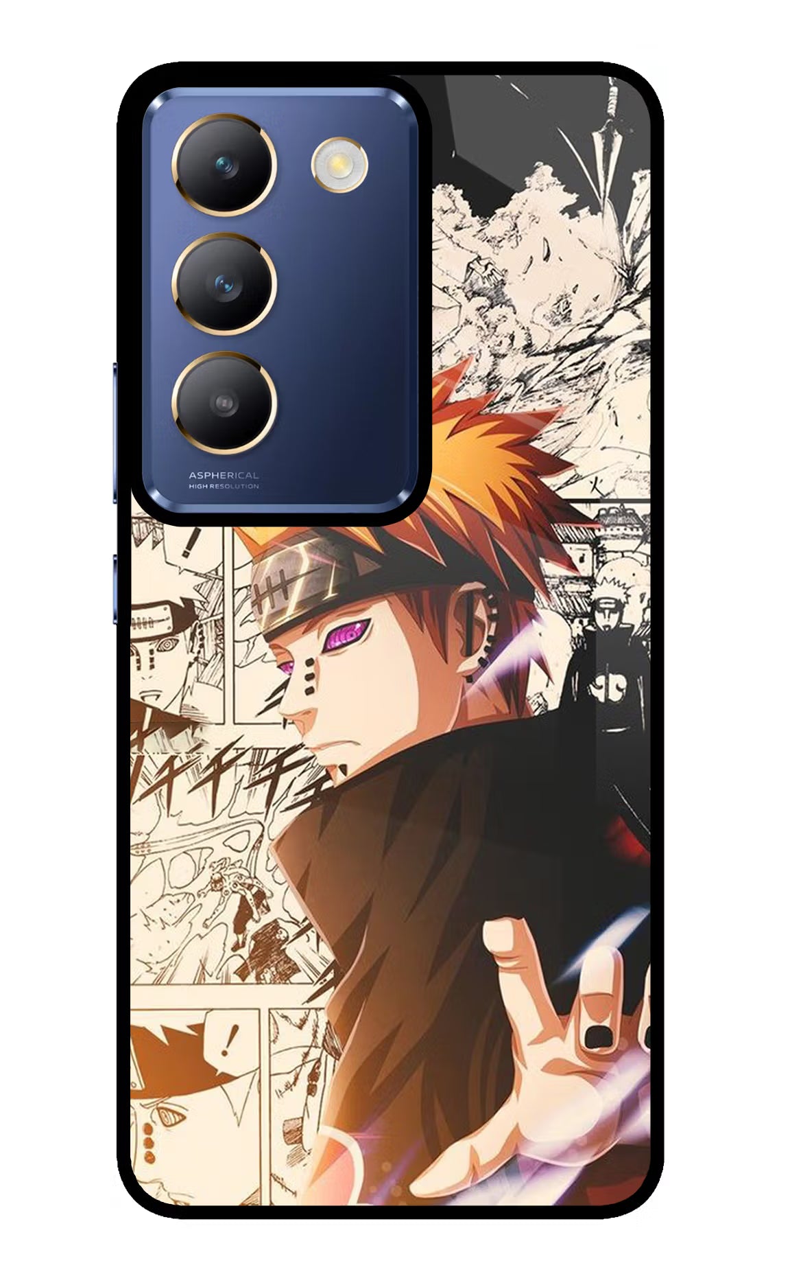 Pain Anime Vivo Y200E 5G/T3 5G Glass Case - Pain Anime Vivo Y200E 5G/T3 5G Glass Case Pain Anime Vivo Y200E 5G/T3 5G Glass Case