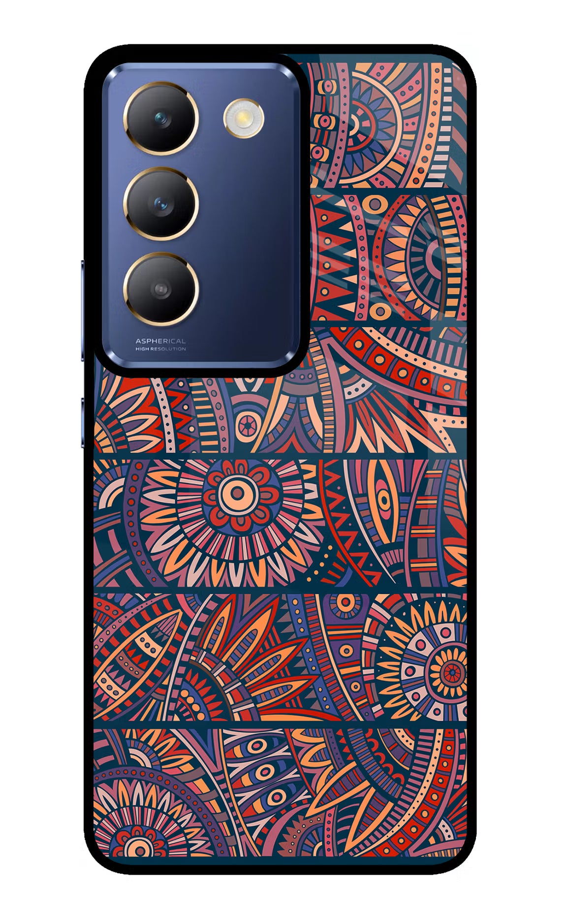 African Culture Design Vivo Y200E 5G/T3 5G Glass Case - African Culture Design Vivo Y200E 5G/T3 5G Glass Case African Culture Design Vivo Y200E 5G/T3 5G Glass Case