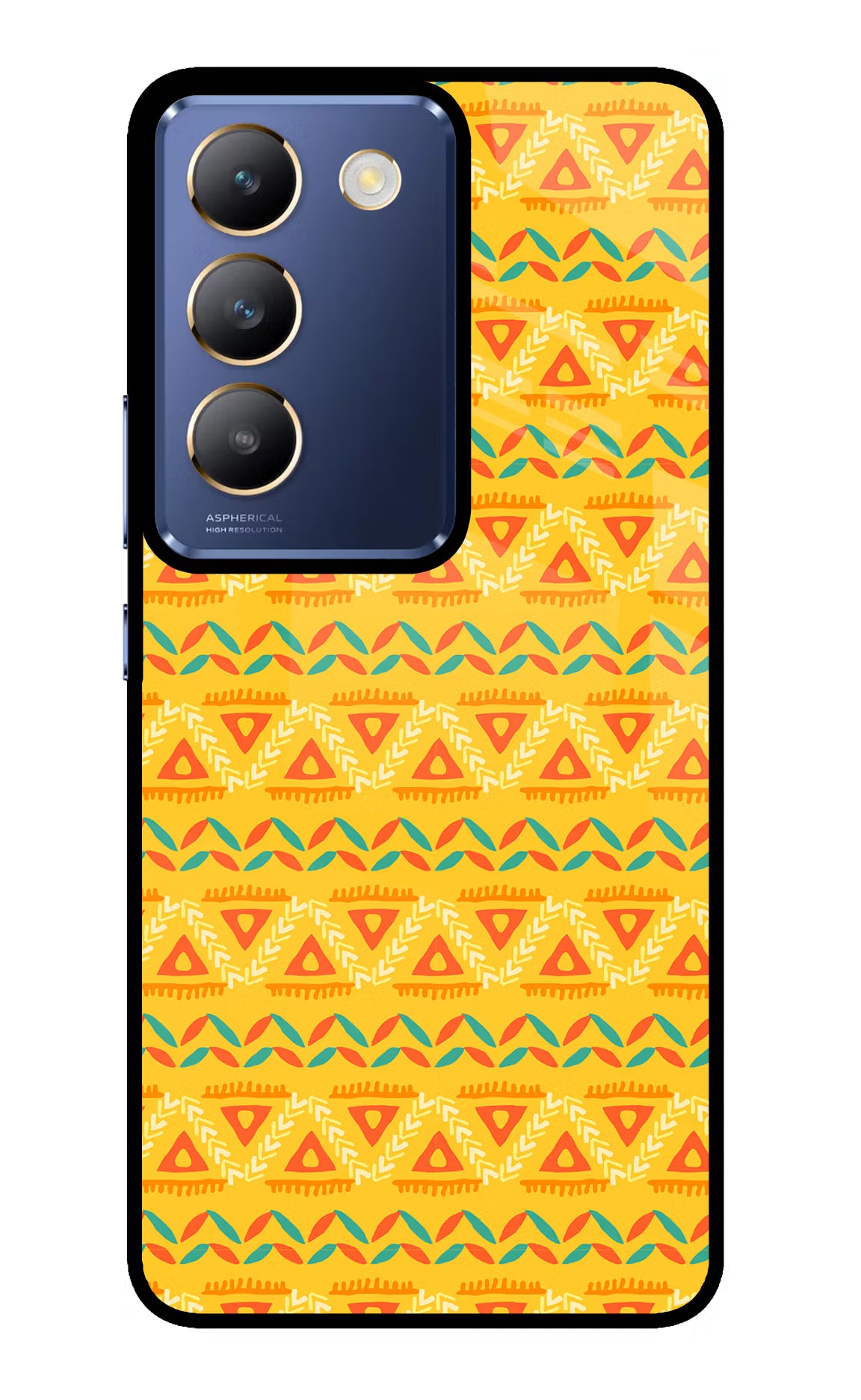 Tribal Pattern Vivo Y200E 5G/T3 5G Glass Case - Tribal Pattern Vivo Y200E 5G/T3 5G Glass Case Tribal Pattern Vivo Y200E 5G/T3 5G Glass Case