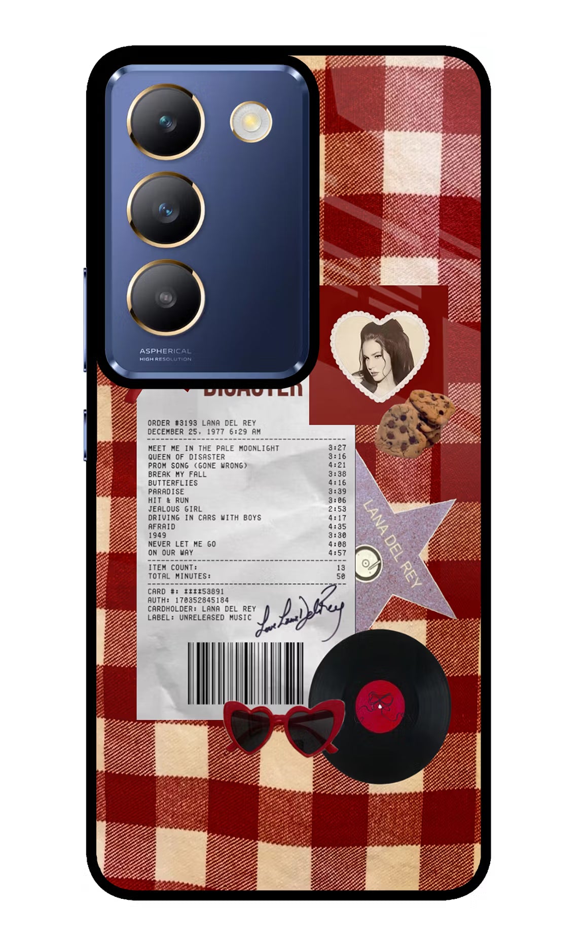 Queen of Disaster Vivo Y200E 5G/T3 5G Glass Case - Queen of Disaster Vivo Y200E 5G/T3 5G Glass Case Queen of Disaster Vivo Y200E 5G/T3 5G Glass Case