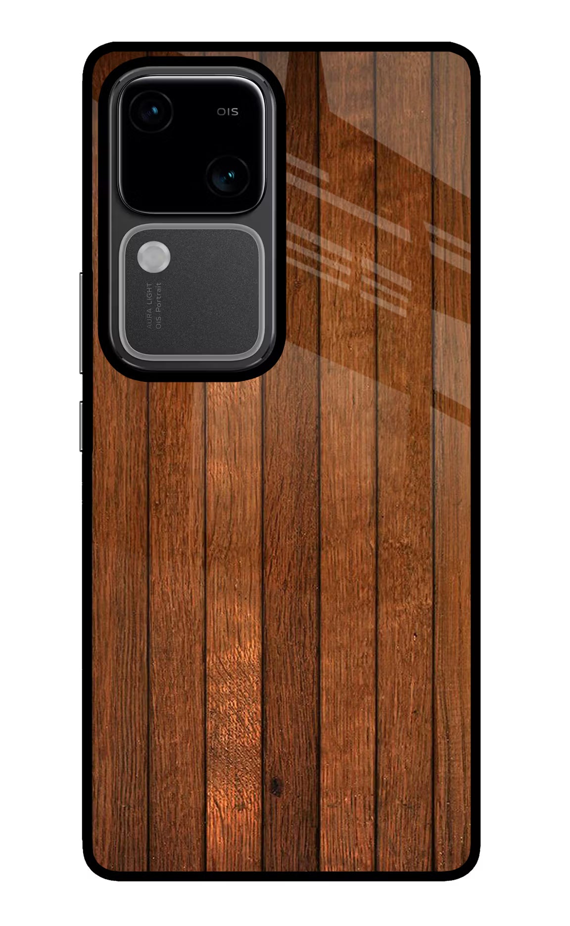 Wooden Artwork Bands Vivo V30 5G Glass Case - Wooden Artwork Bands Vivo V30 5G Glass Case Wooden Artwork Bands Vivo V30 5G Glass Case