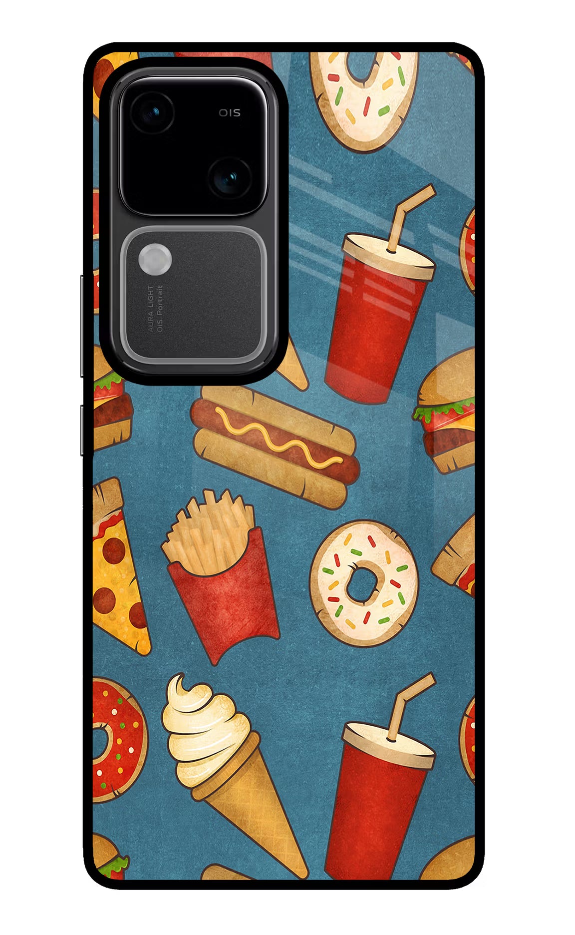Foodie Vivo V30 5G Glass Case - Foodie Vivo V30 5G Glass Case Foodie Vivo V30 5G Glass Case
