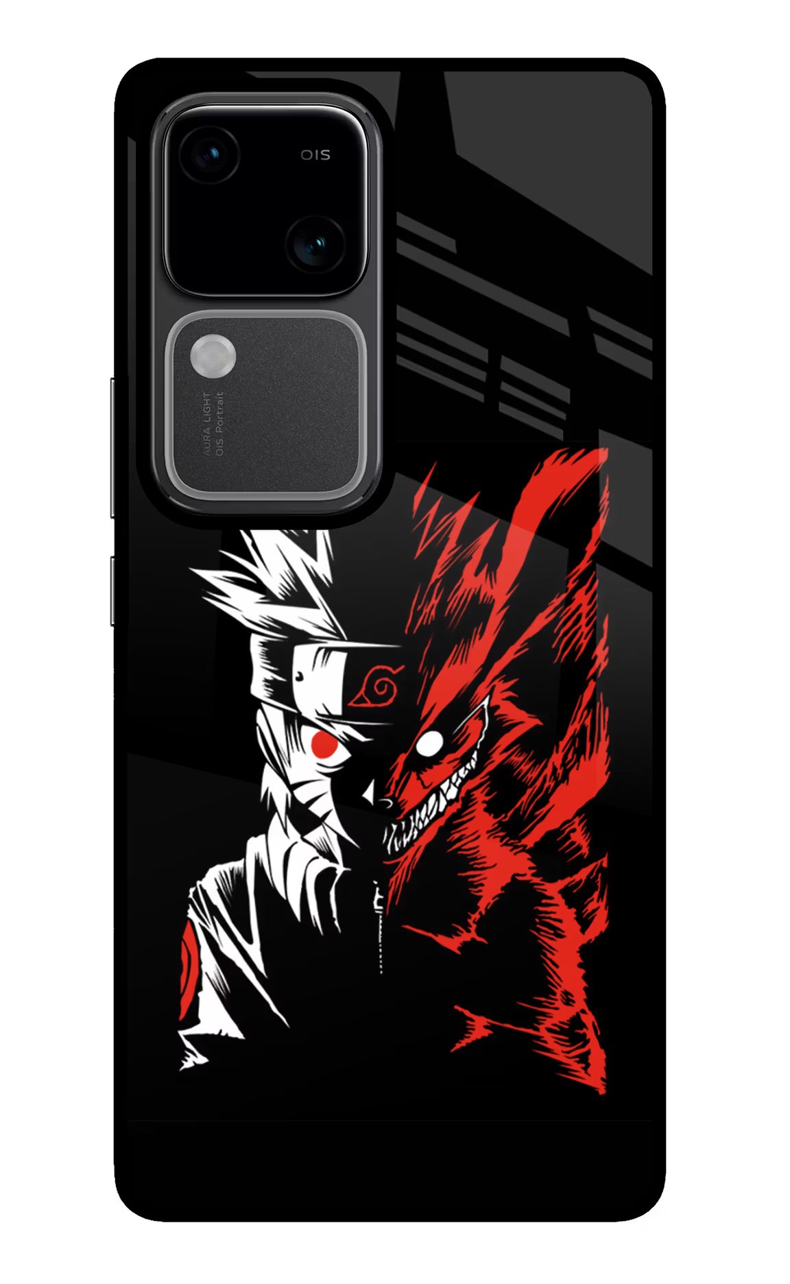 Naruto Two Face Vivo V30 5G Glass Case - Naruto Two Face Vivo V30 5G Glass Case Naruto Two Face Vivo V30 5G Glass Case