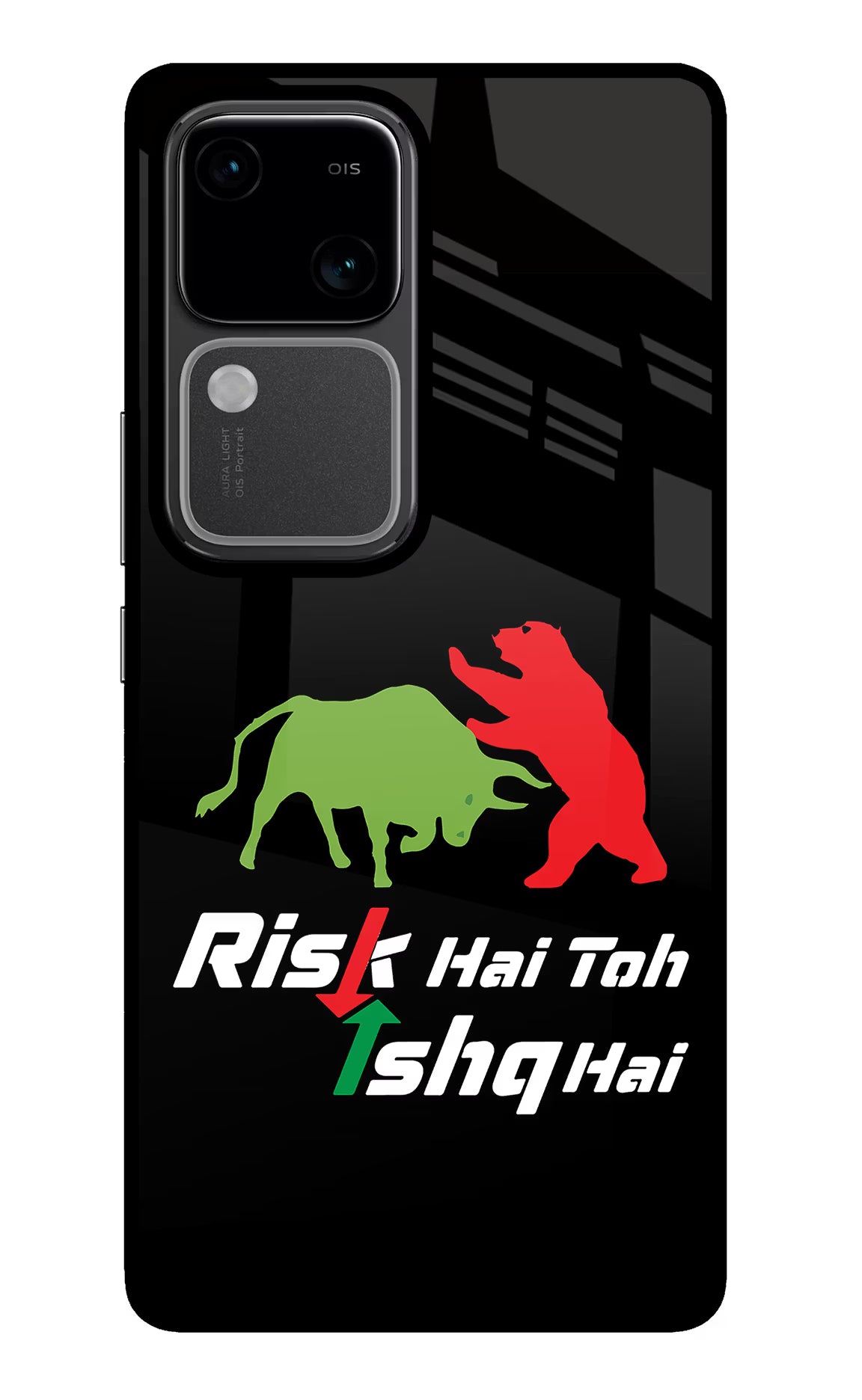 Risk Hai Toh Ishq Hai Vivo V30 5G Glass Case - Risk Hai Toh Ishq Hai Vivo V30 5G Glass Case Risk Hai Toh Ishq Hai Vivo V30 5G Glass Case