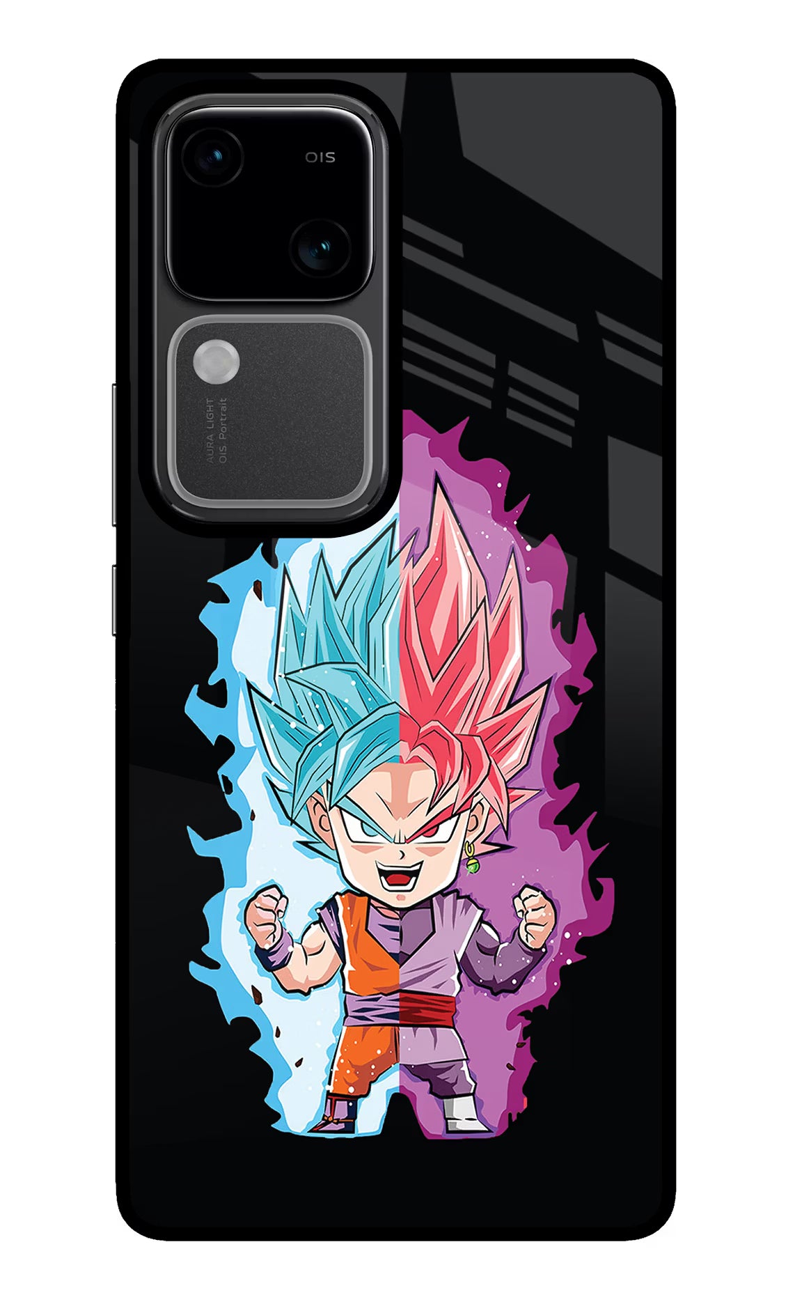 Chota Goku Vivo V30 5G Glass Case - Chota Goku Vivo V30 5G Glass Case Chota Goku Vivo V30 5G Glass Case