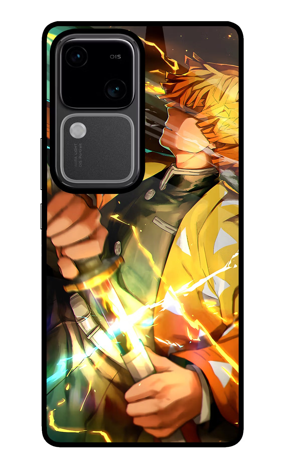 Demon Slayer Vivo V30 5G Glass Case - Demon Slayer Vivo V30 5G Glass Case Demon Slayer Vivo V30 5G Glass Case