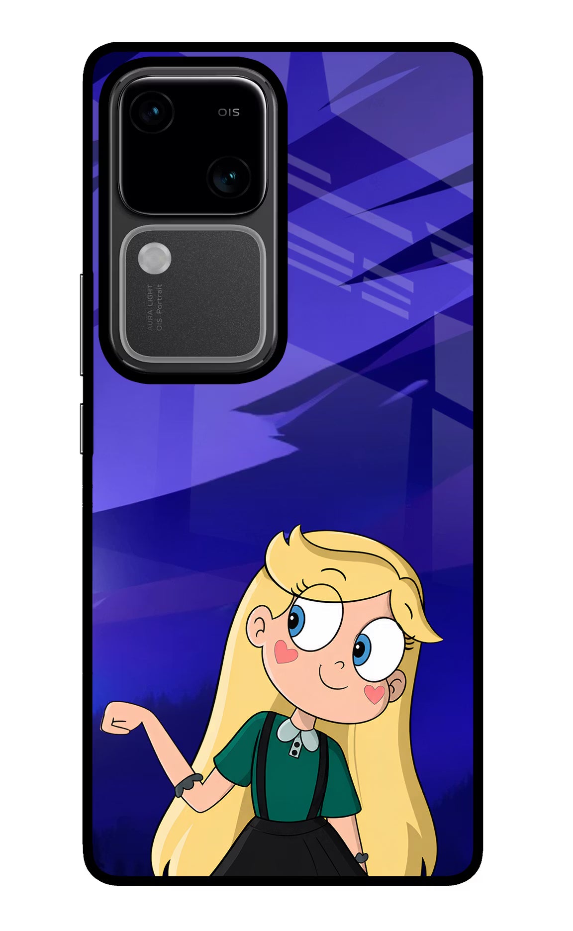 Star Glow Vivo V30 5G Glass Case - Star Glow Vivo V30 5G Glass Case Star Glow Vivo V30 5G Glass Case