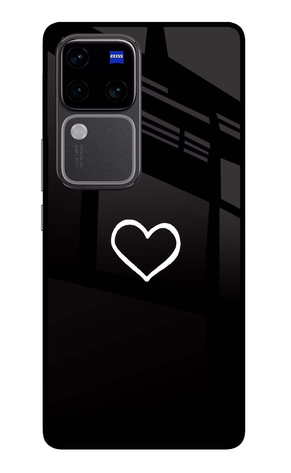 Heart Vivo V30 Pro 5G Glass Case - Heart Vivo V30 Pro 5G Glass Case Heart Vivo V30 Pro 5G Glass Case
