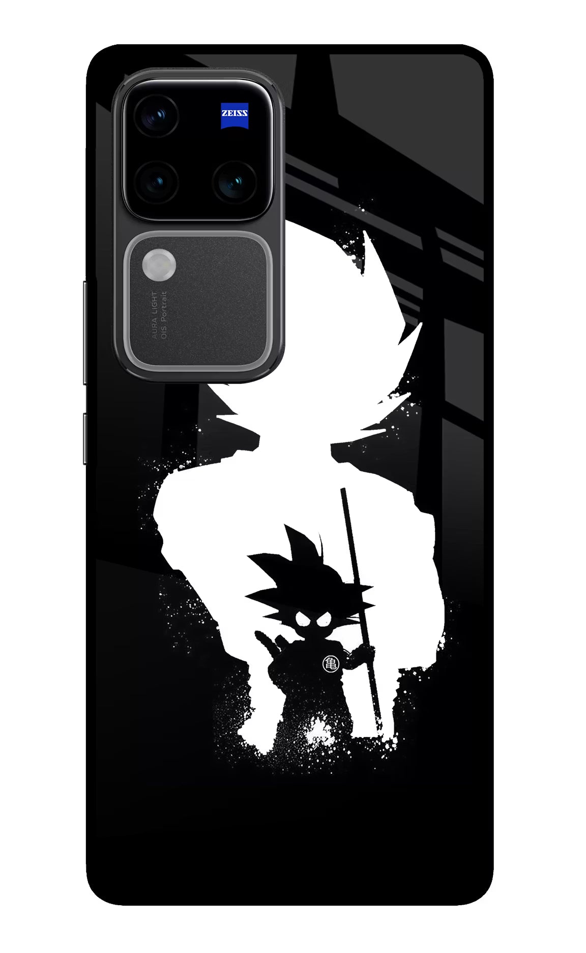 Goku Shadow Vivo V30 Pro 5G Glass Case - Goku Shadow Vivo V30 Pro 5G Glass Case Goku Shadow Vivo V30 Pro 5G Glass Case