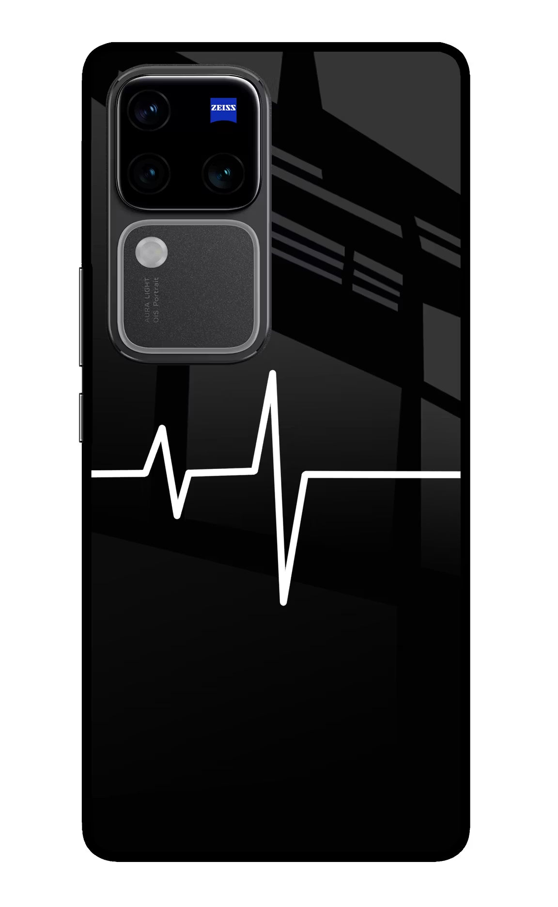 Heart Beats Vivo V30 Pro 5G Glass Case - Heart Beats Vivo V30 Pro 5G Glass Case Heart Beats Vivo V30 Pro 5G Glass Case