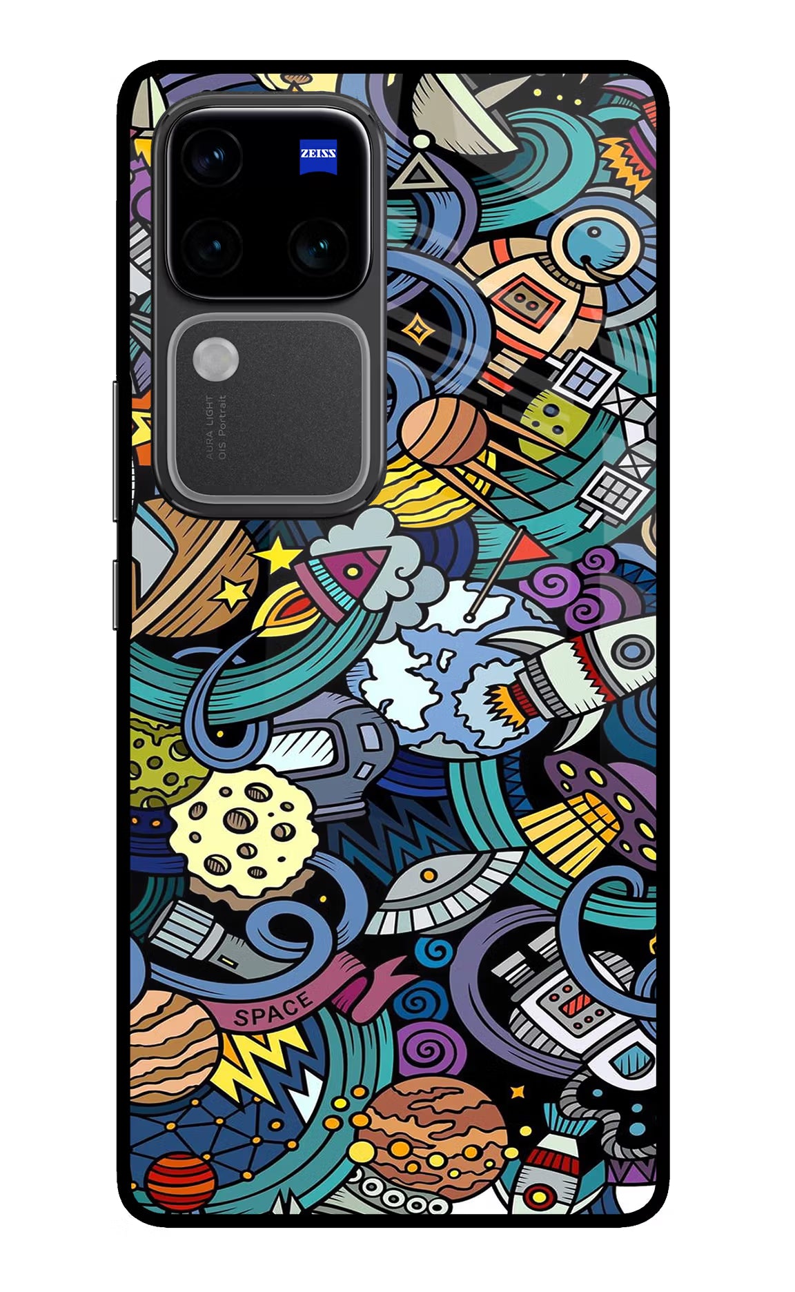 Space Abstract Vivo V30 Pro 5G Glass Case - Space Abstract Vivo V30 Pro 5G Glass Case Space Abstract Vivo V30 Pro 5G Glass Case