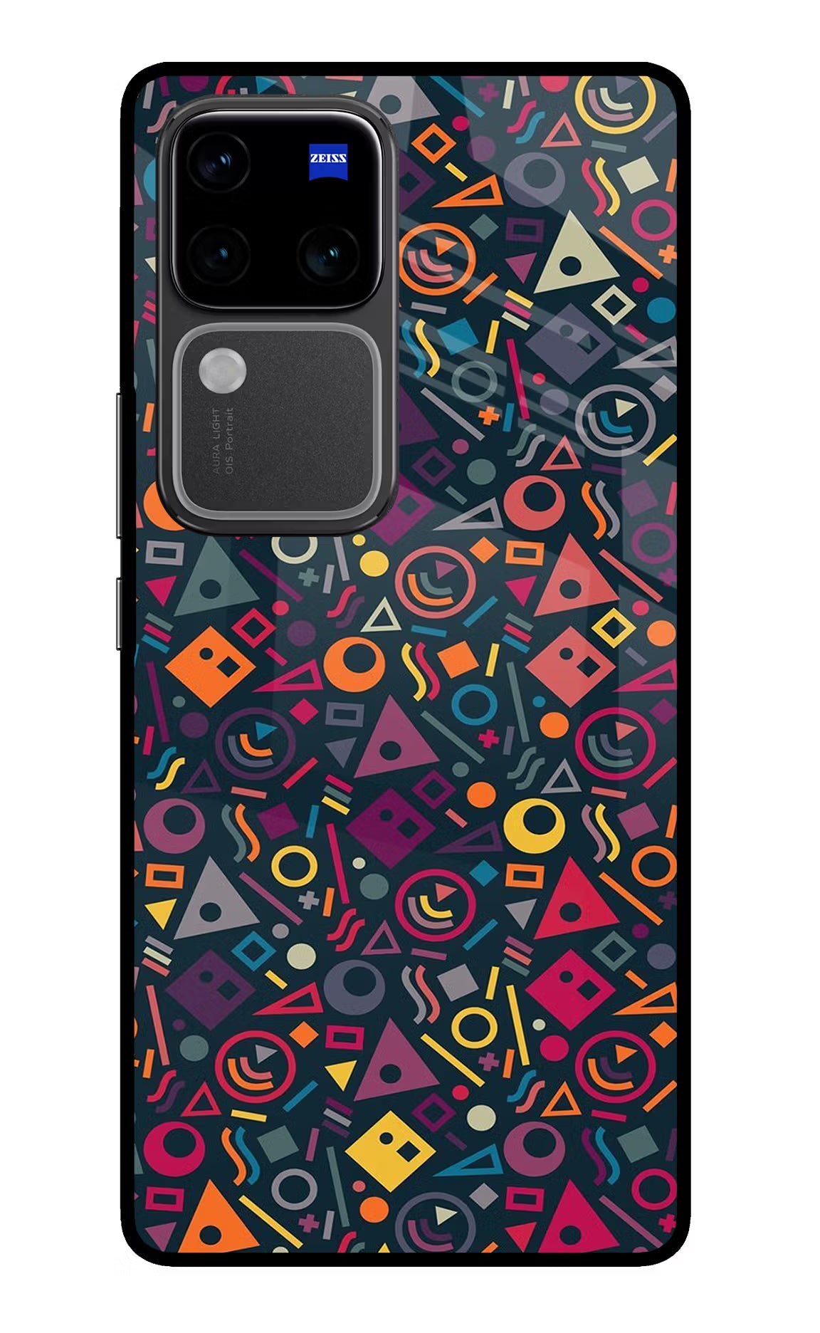 Geometric Abstract Vivo V30 Pro 5G Glass Case - Geometric Abstract Vivo V30 Pro 5G Glass Case Geometric Abstract Vivo V30 Pro 5G Glass Case