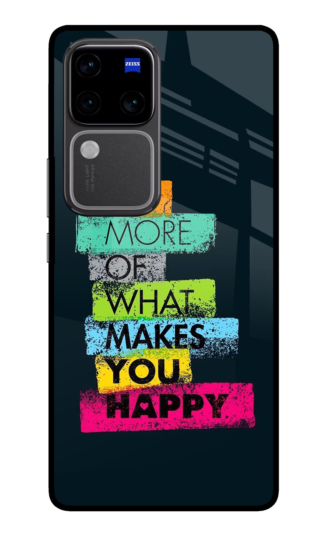 Do More Of What Makes You Happy Vivo V30 Pro 5G Glass Case - Do More Of What Makes You Happy Vivo V30 Pro 5G Glass Case Do More Of What Makes You Happy Vivo V30 Pro 5G Glass Case