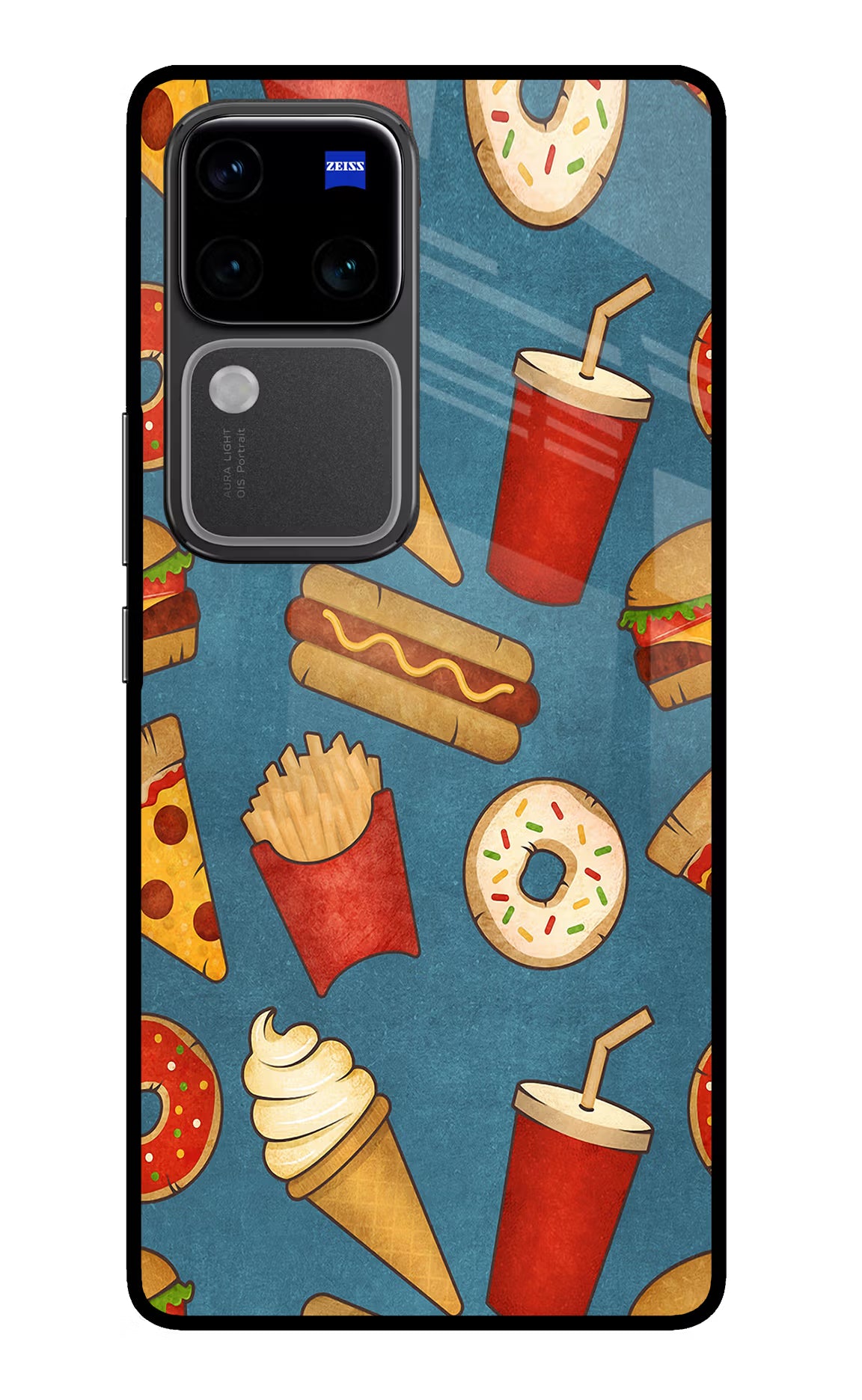 Foodie Vivo V30 Pro 5G Glass Case - Foodie Vivo V30 Pro 5G Glass Case Foodie Vivo V30 Pro 5G Glass Case