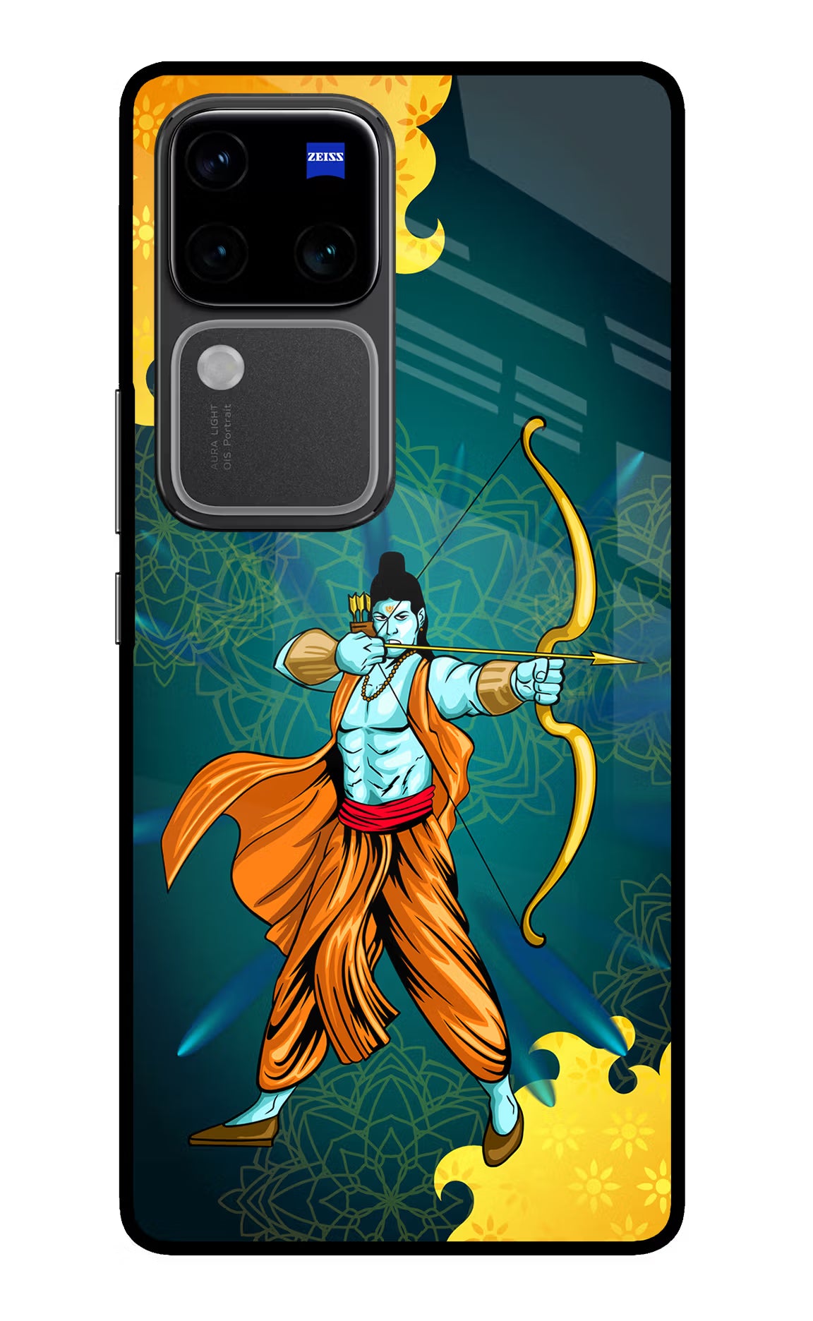 Lord Ram - 6 Vivo V30 Pro 5G Glass Case - Lord Ram - 6 Vivo V30 Pro 5G Glass Case Lord Ram - 6 Vivo V30 Pro 5G Glass Case