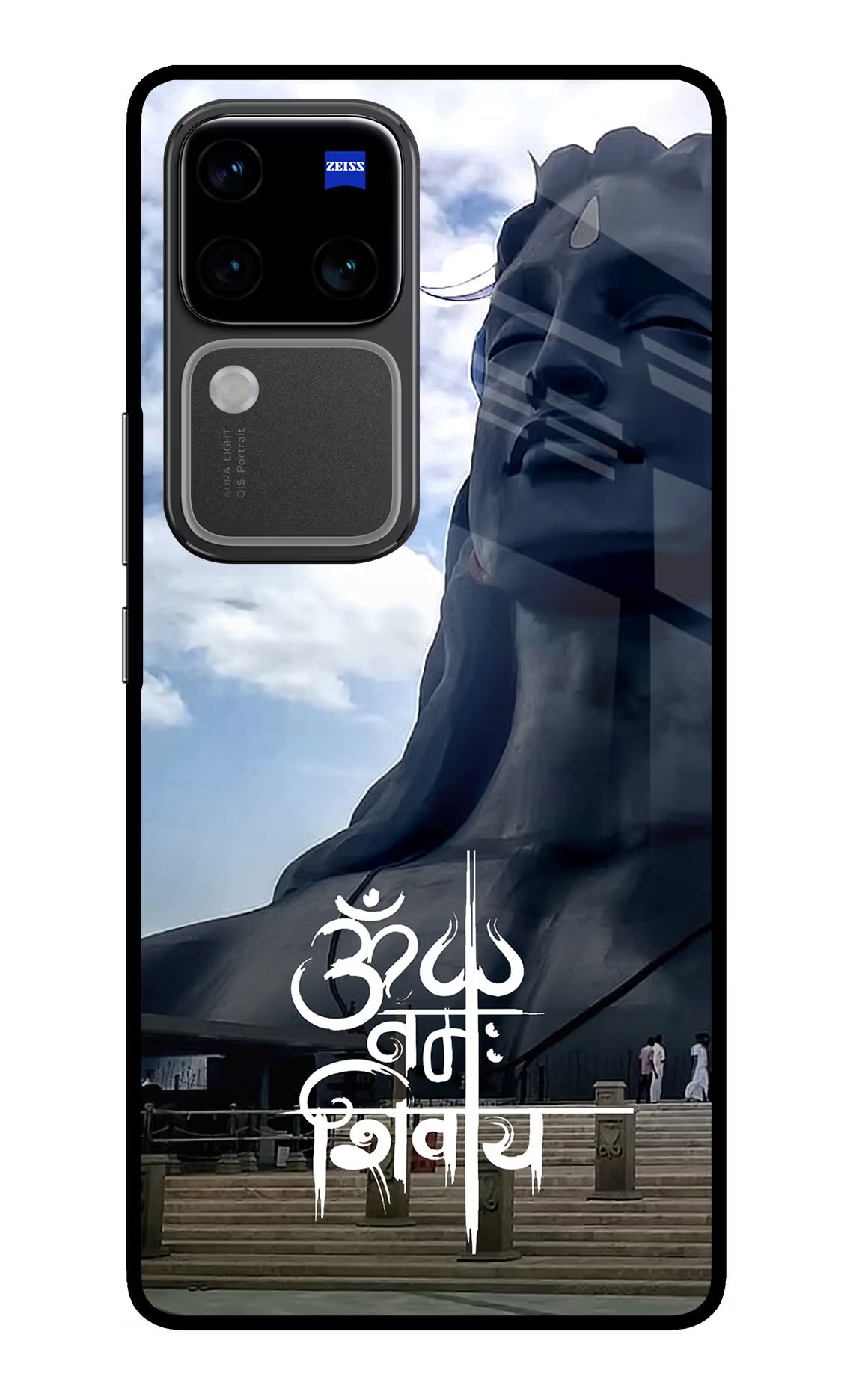 Om Namah Shivay Vivo V30 Pro 5G Glass Case - Om Namah Shivay Vivo V30 Pro 5G Glass Case Om Namah Shivay Vivo V30 Pro 5G Glass Case