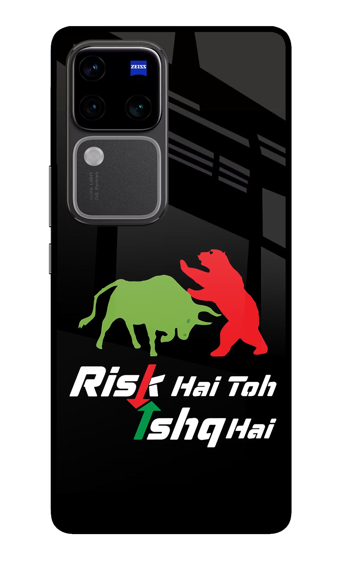 Risk Hai Toh Ishq Hai Vivo V30 Pro 5G Glass Case - Risk Hai Toh Ishq Hai Vivo V30 Pro 5G Glass Case Risk Hai Toh Ishq Hai Vivo V30 Pro 5G Glass Case