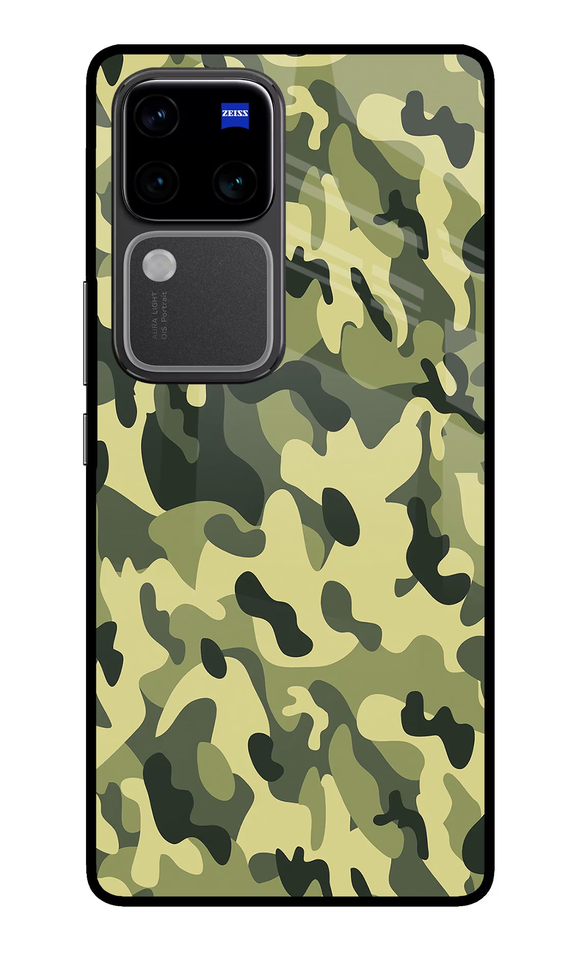 Camouflage Vivo V30 Pro 5G Glass Case - Camouflage Vivo V30 Pro 5G Glass Case Camouflage Vivo V30 Pro 5G Glass Case