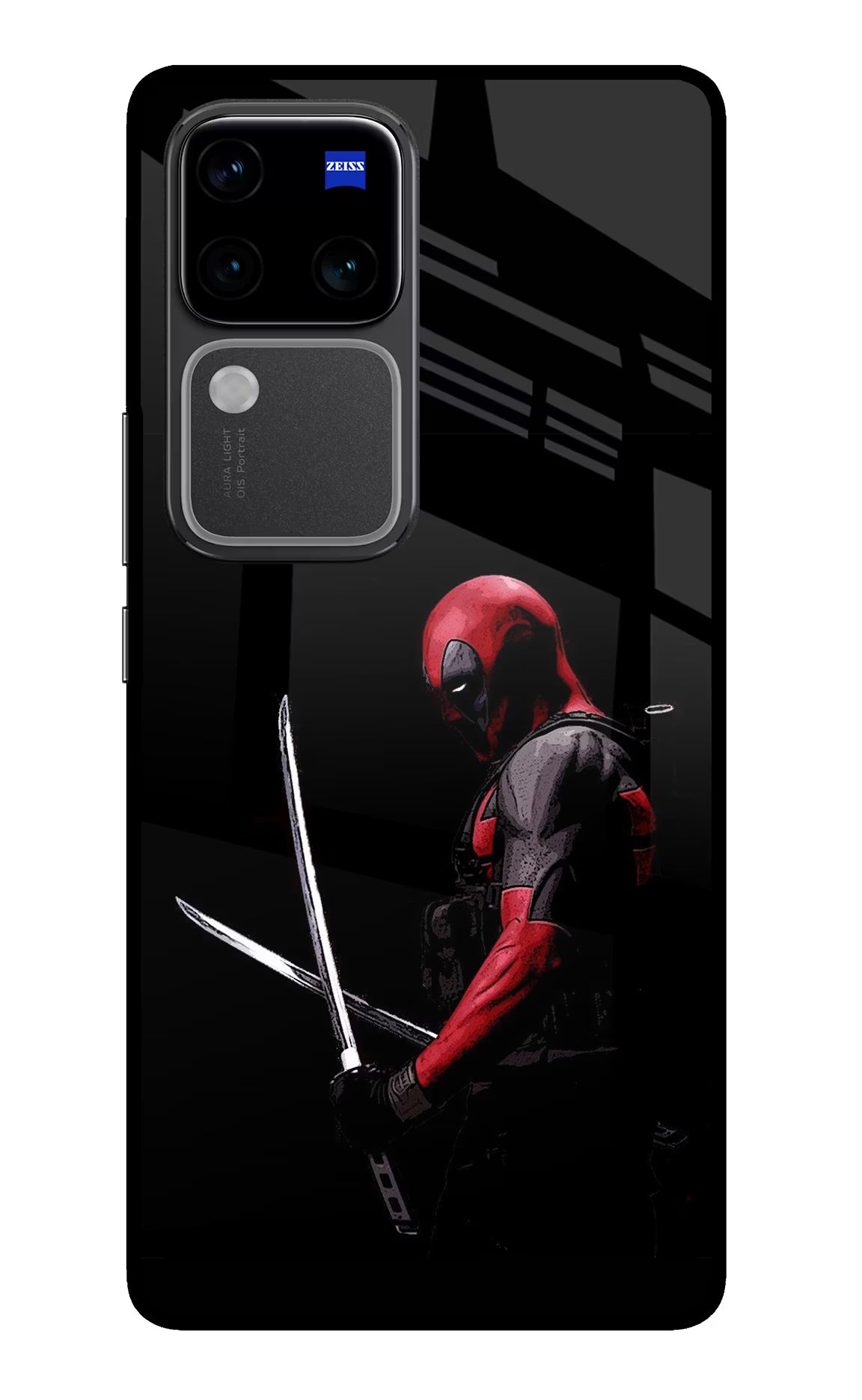 Deadpool Vivo V30 Pro 5G Glass Case - Deadpool Vivo V30 Pro 5G Glass Case Deadpool Vivo V30 Pro 5G Glass Case