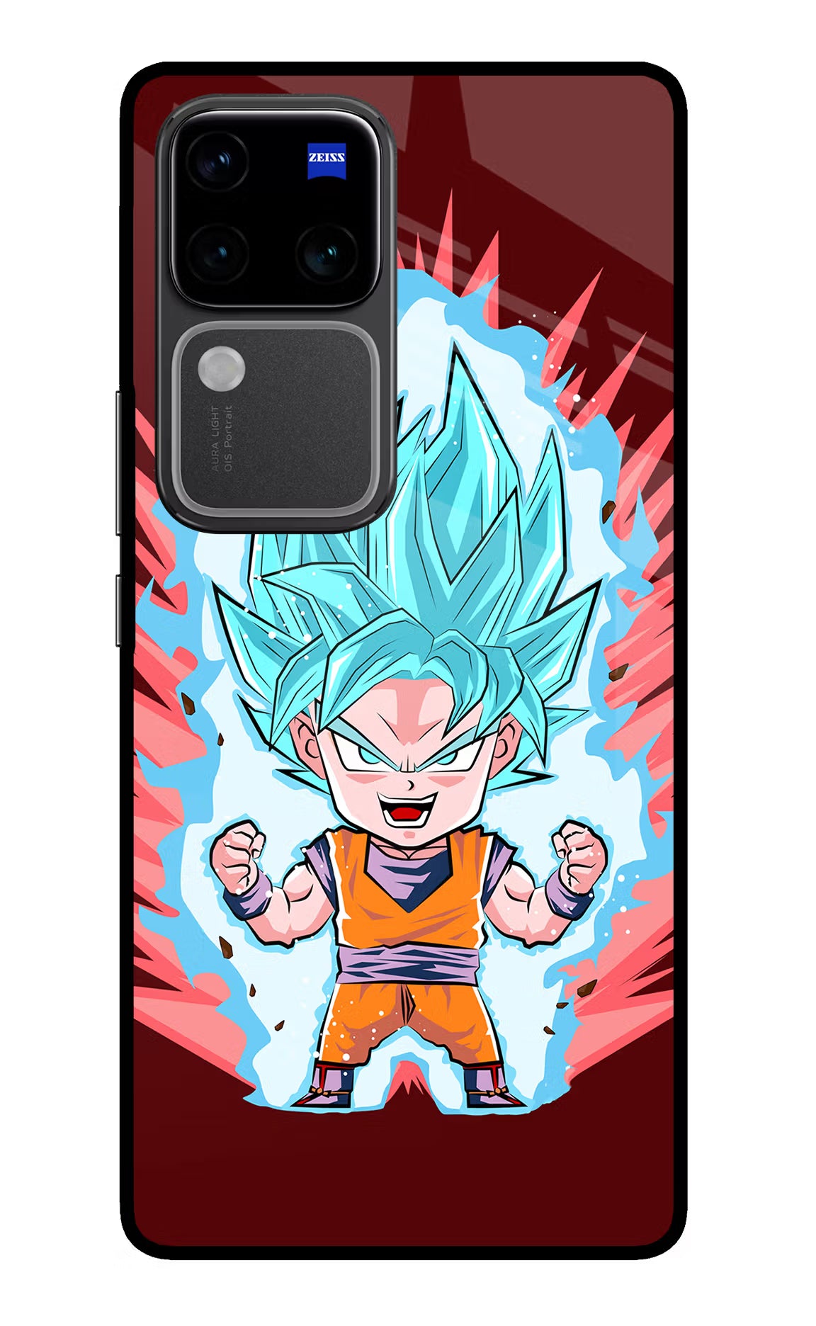 Goku Little Vivo V30 Pro 5G Glass Case - Goku Little Vivo V30 Pro 5G Glass Case Goku Little Vivo V30 Pro 5G Glass Case