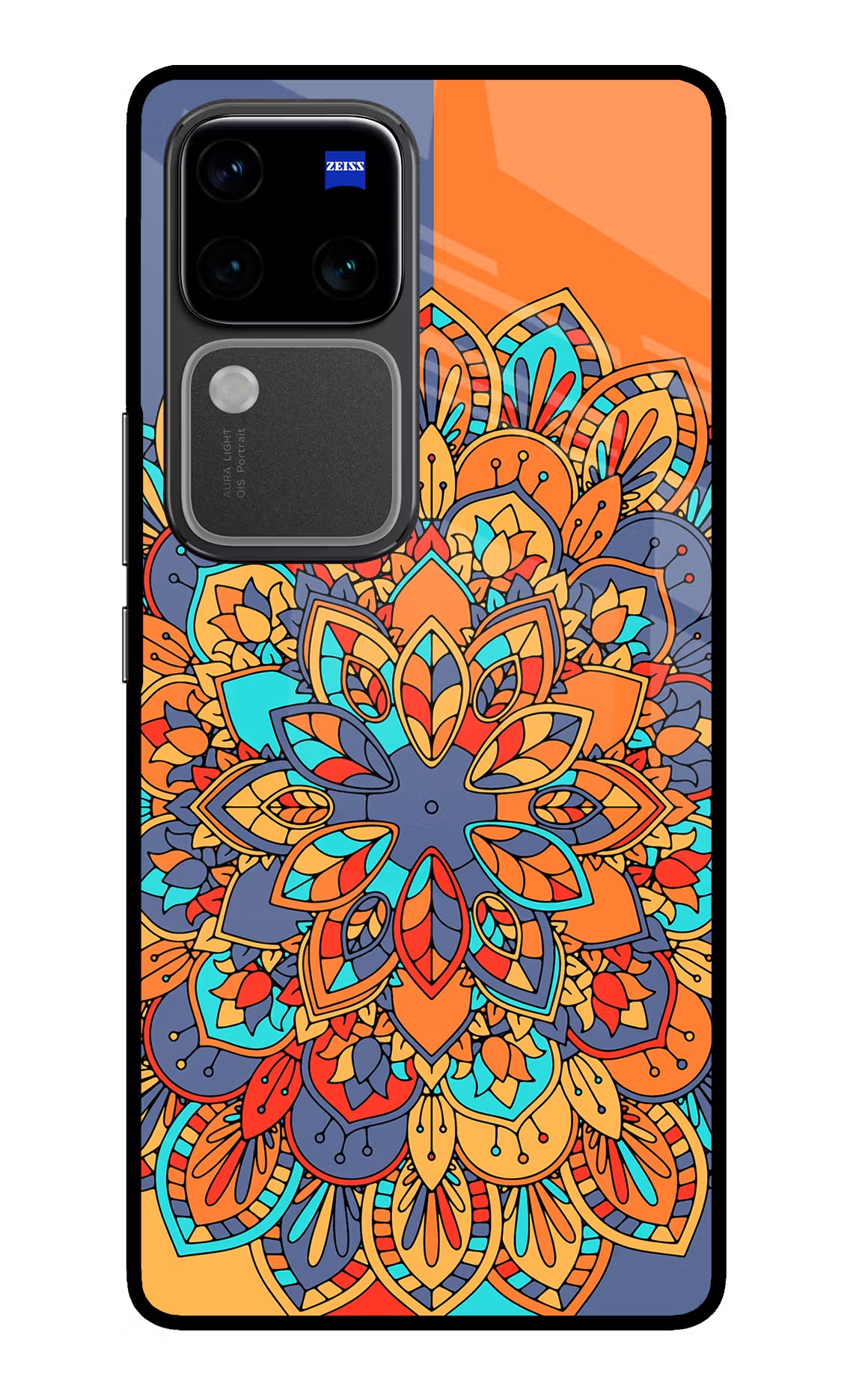 Color Mandala Vivo V30 Pro 5G Glass Case - Color Mandala Vivo V30 Pro 5G Glass Case Color Mandala Vivo V30 Pro 5G Glass Case