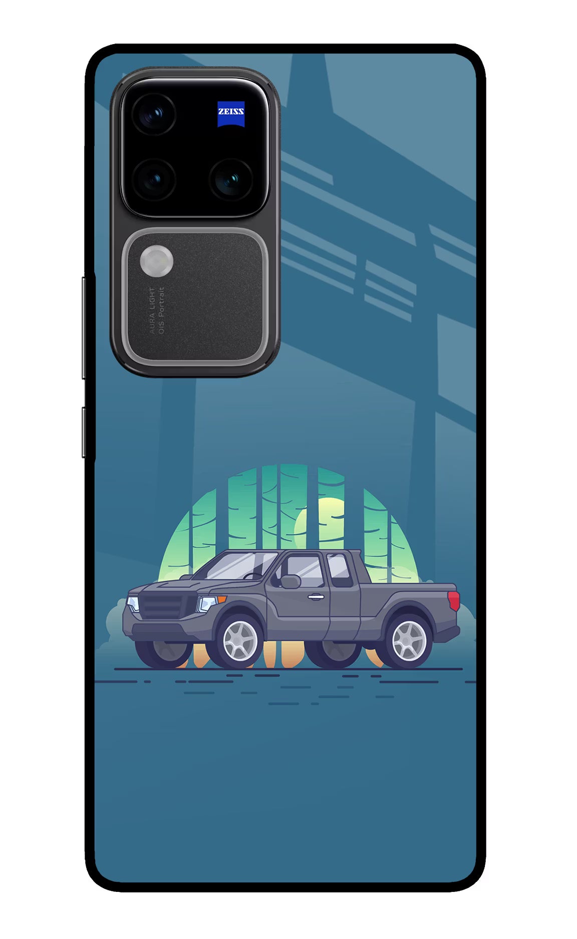 Retro Garage Vibe Vivo V30 Pro 5G Glass Case - Retro Garage Vibe Vivo V30 Pro 5G Glass Case Retro Garage Vibe Vivo V30 Pro 5G Glass Case