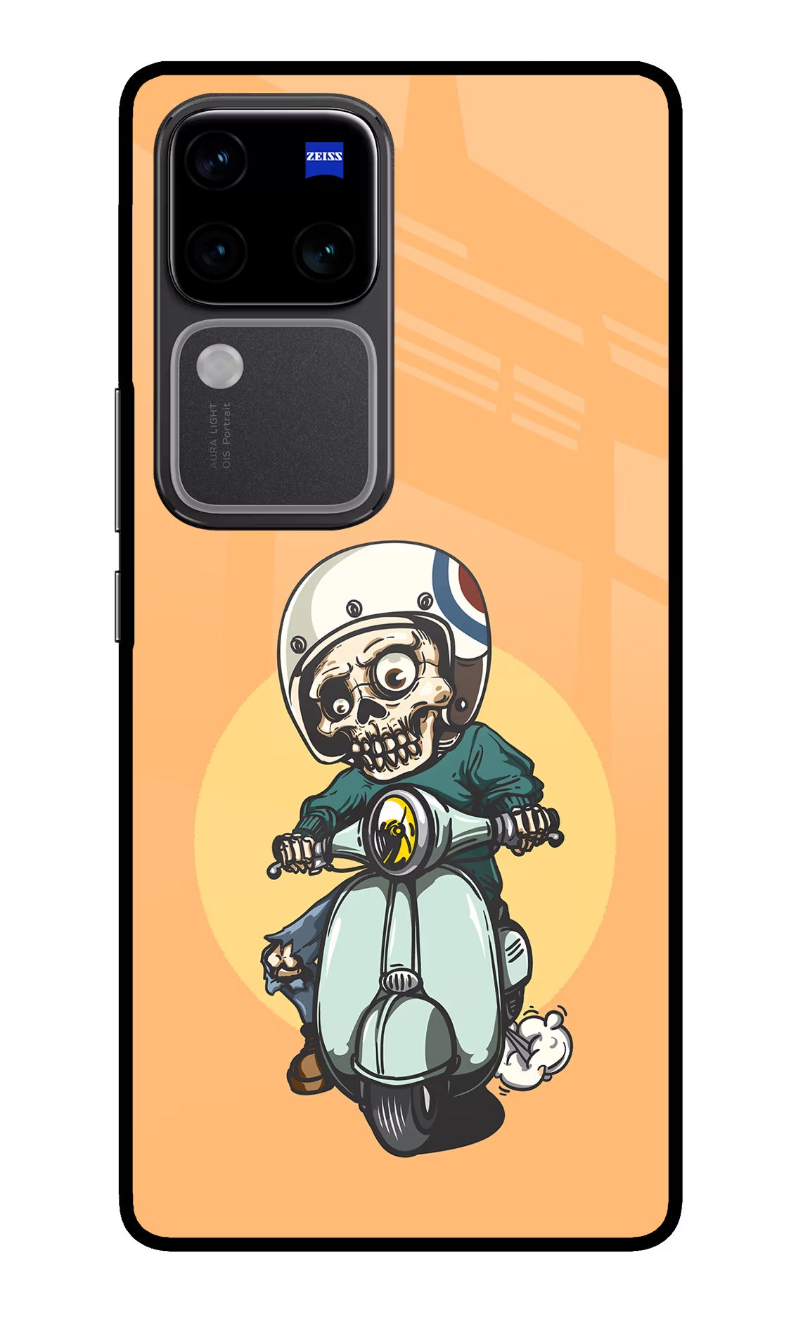 Undead Biker Vivo V30 Pro 5G Glass Case - Undead Biker Vivo V30 Pro 5G Glass Case Undead Biker Vivo V30 Pro 5G Glass Case