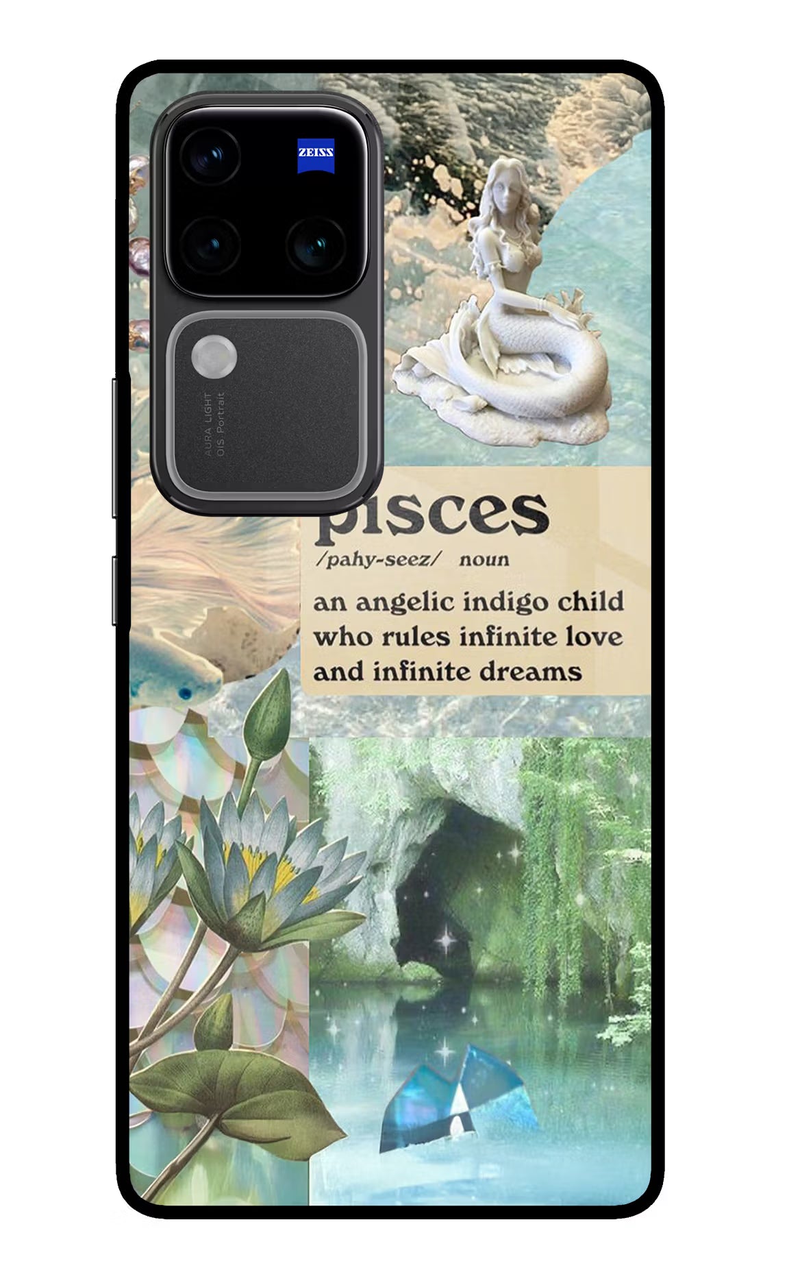 Pisces Zodiac Vivo V30 Pro 5G Glass Case - Pisces Zodiac Vivo V30 Pro 5G Glass Case Pisces Zodiac Vivo V30 Pro 5G Glass Case