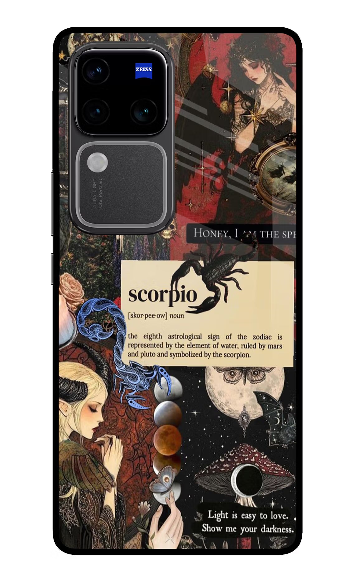 Scorpio Zodiac Vivo V30 Pro 5G Glass Case - Scorpio Zodiac Vivo V30 Pro 5G Glass Case Scorpio Zodiac Vivo V30 Pro 5G Glass Case