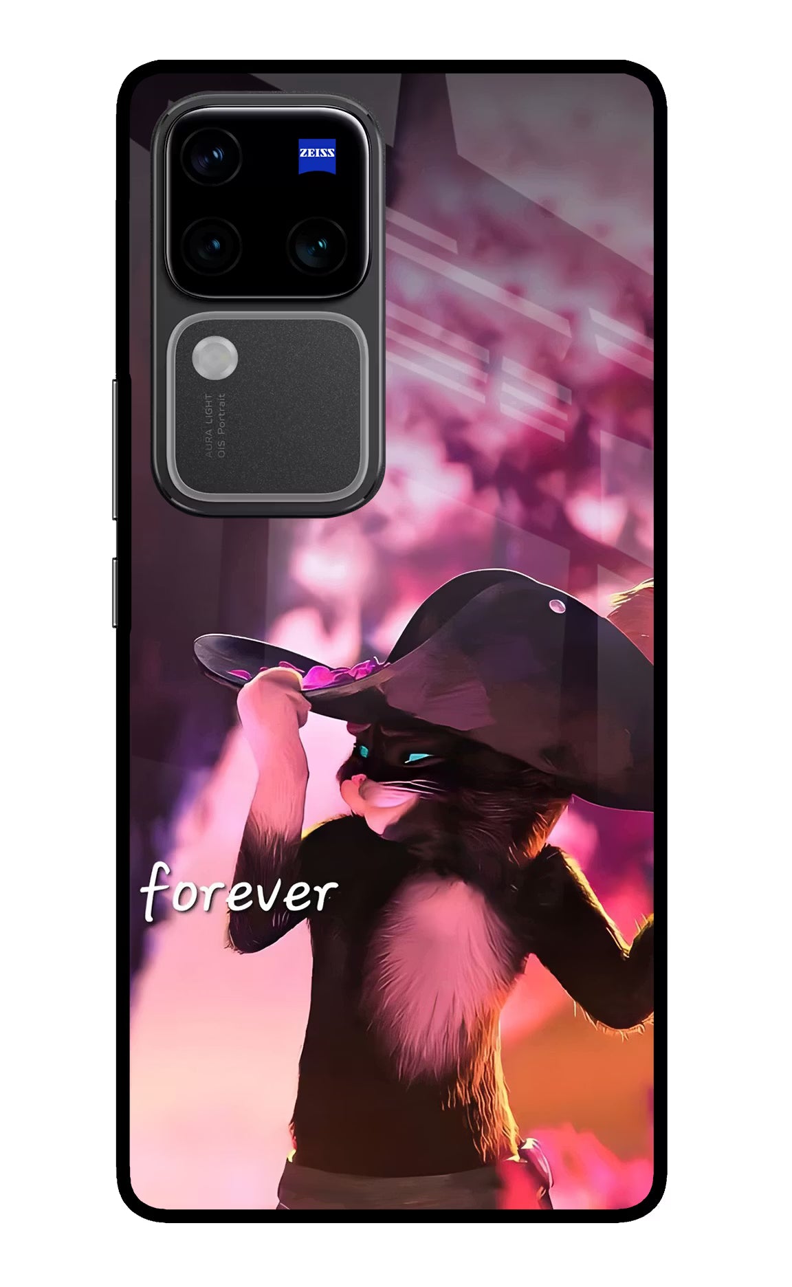 Forever Cat Vivo V30 Pro 5G Glass Case - Forever Cat Vivo V30 Pro 5G Glass Case Forever Cat Vivo V30 Pro 5G Glass Case