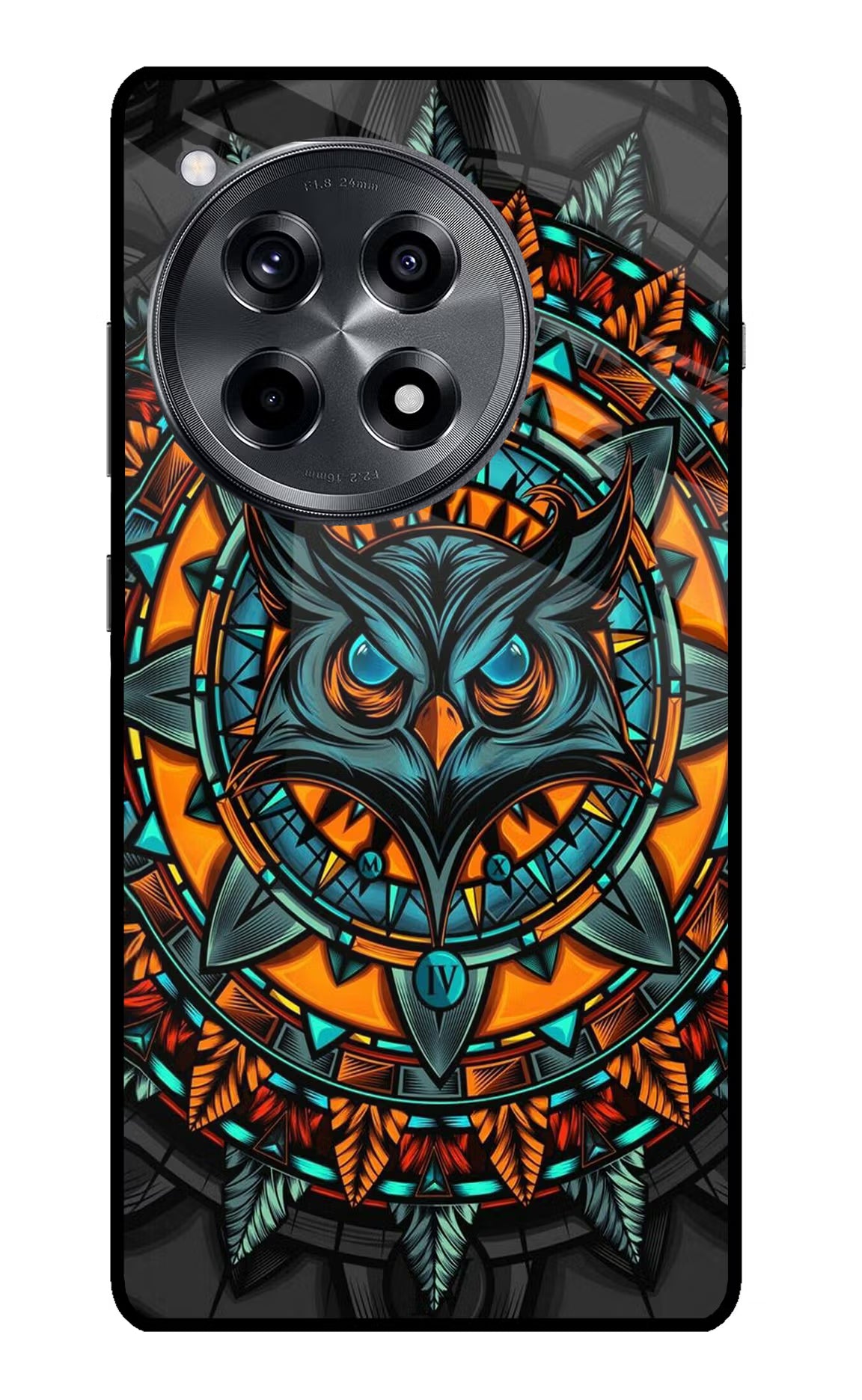 Angry Owl Art OnePlus 12R Glass Case - Angry Owl Art OnePlus 12R Glass Case Angry Owl Art OnePlus 12R Glass Case