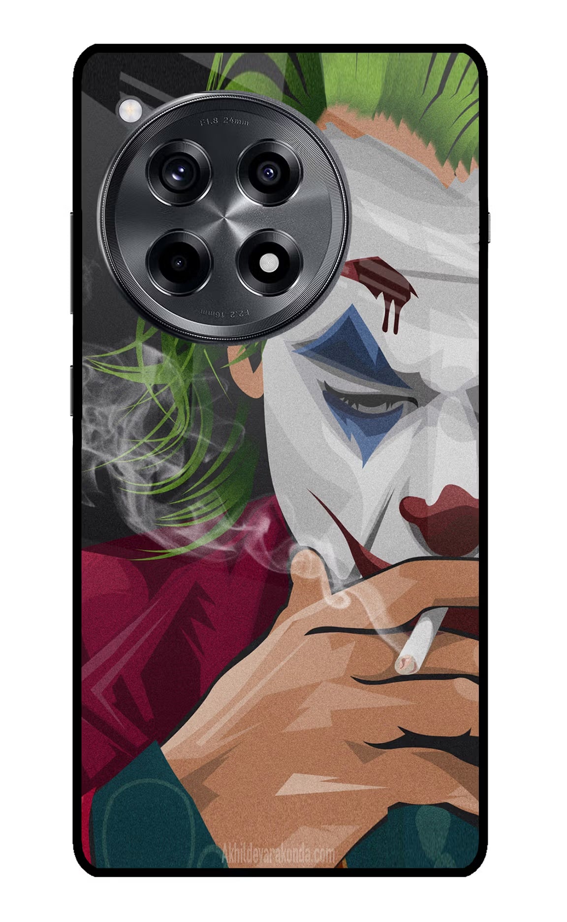 Joker Smoking OnePlus 12R Glass Case - Joker Smoking OnePlus 12R Glass Case Joker Smoking OnePlus 12R Glass Case