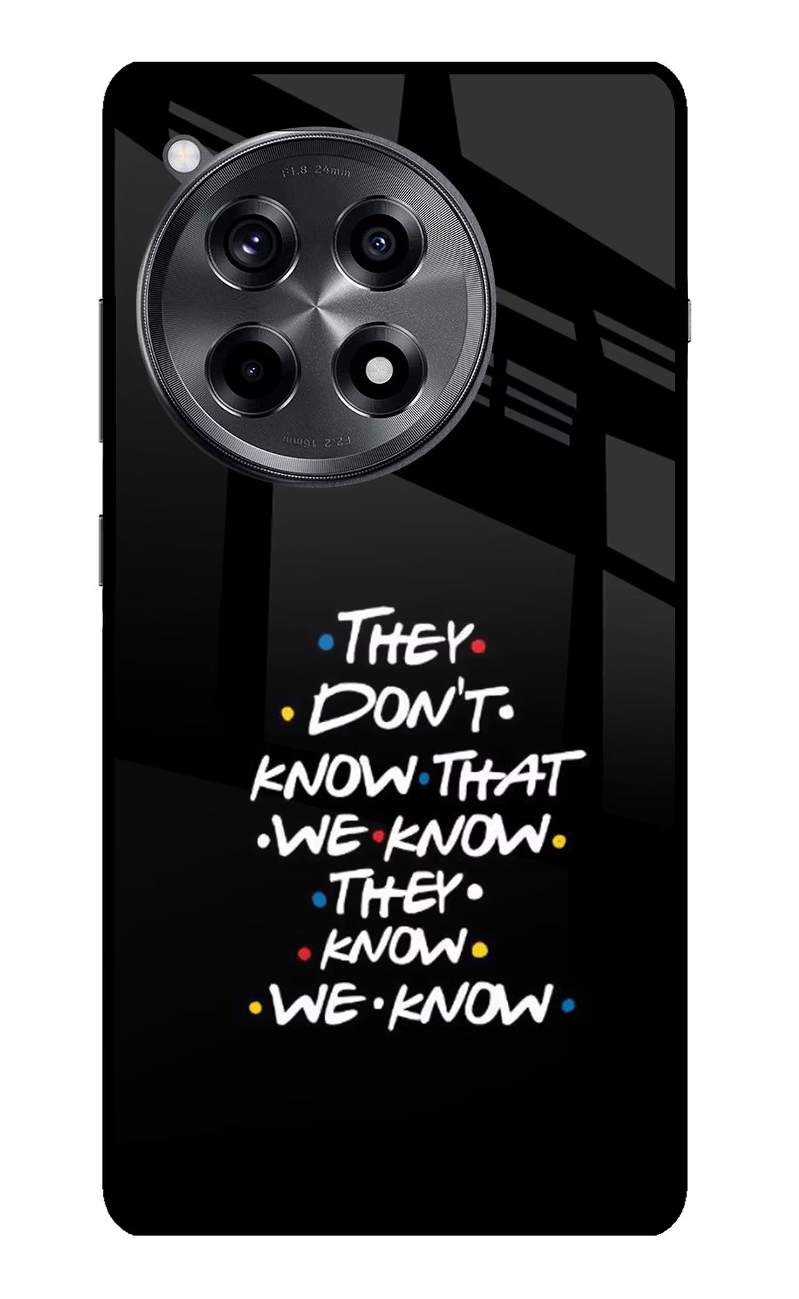 FRIENDS Dialogue OnePlus 12R Glass Case - FRIENDS Dialogue OnePlus 12R Glass Case FRIENDS Dialogue OnePlus 12R Glass Case