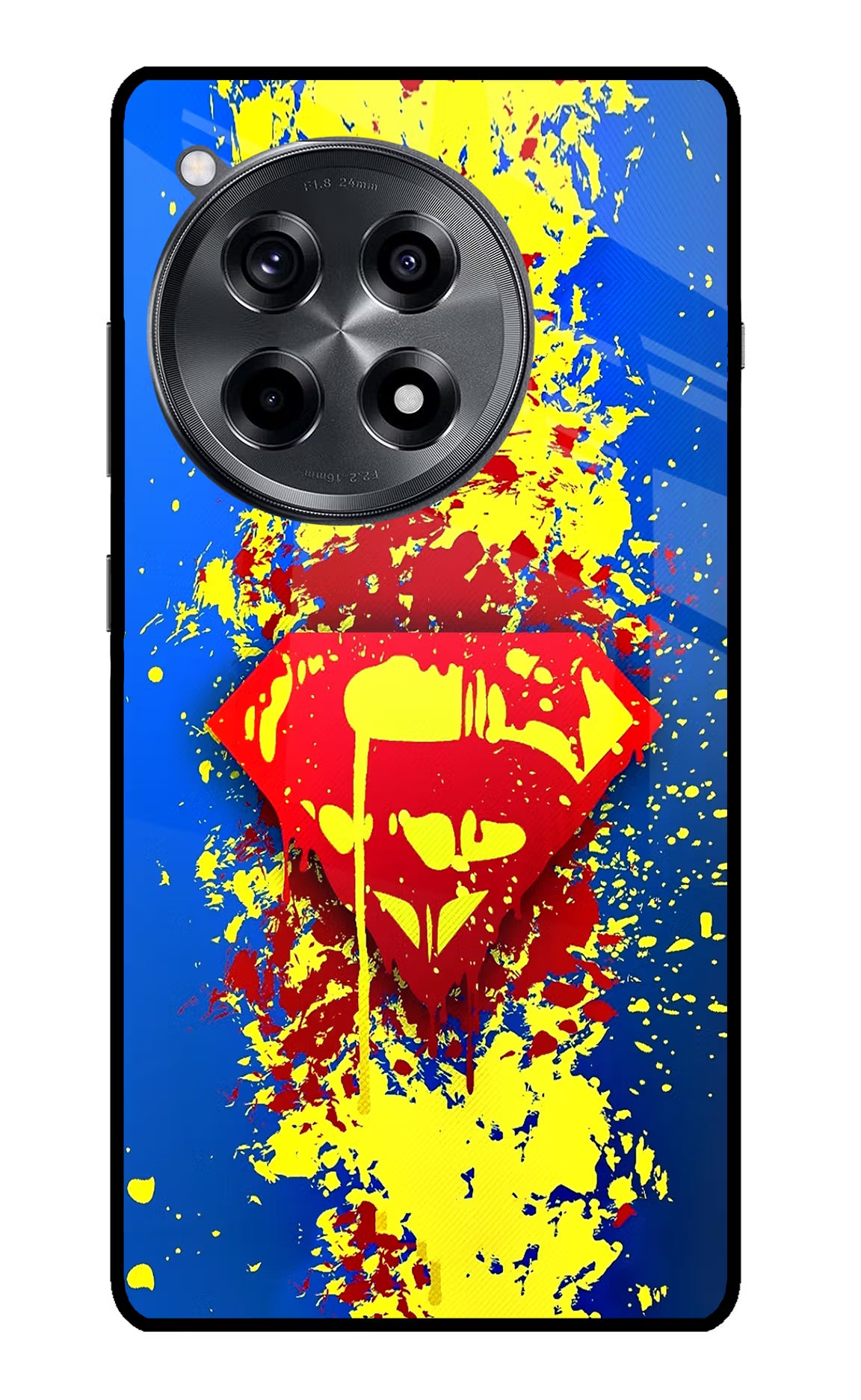 Superman logo OnePlus 12R Glass Case - Superman logo OnePlus 12R Glass Case Superman logo OnePlus 12R Glass Case