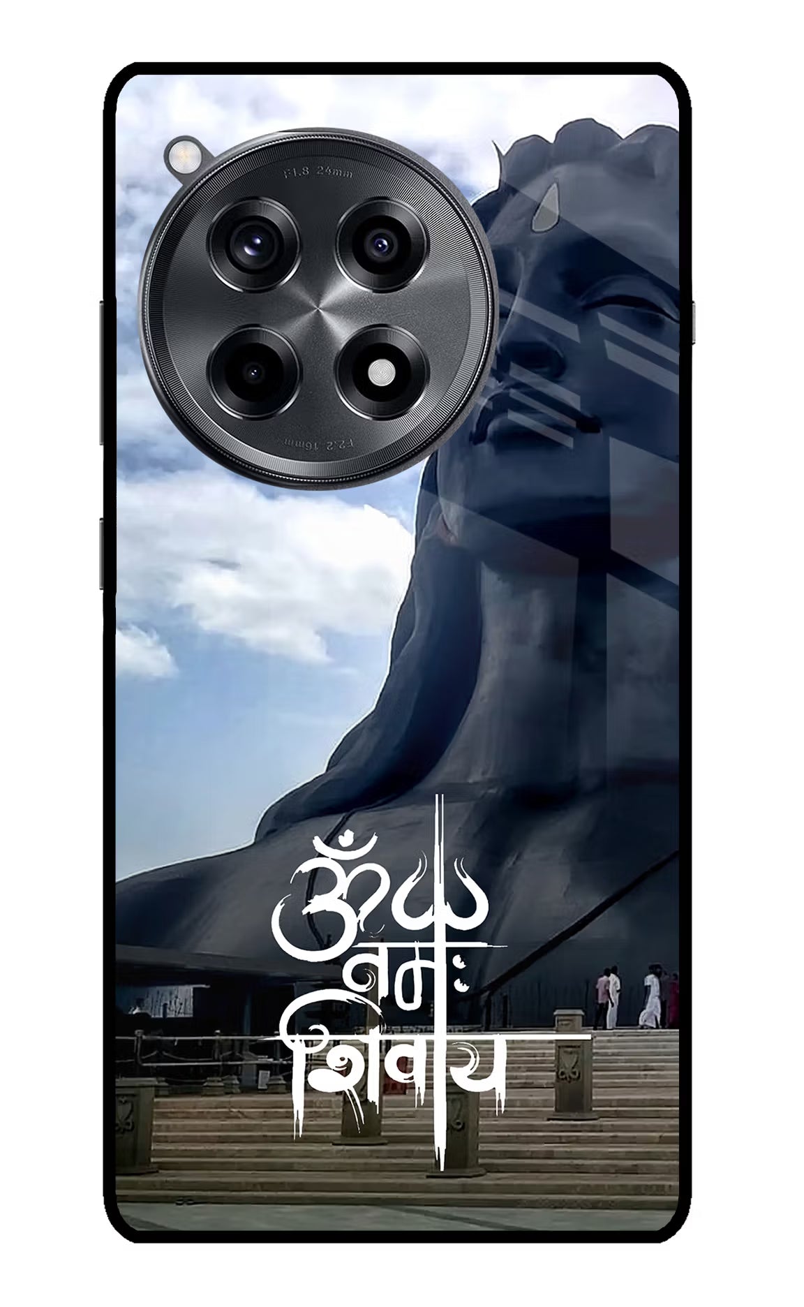 Om Namah Shivay OnePlus 12R Glass Case - Om Namah Shivay OnePlus 12R Glass Case Om Namah Shivay OnePlus 12R Glass Case