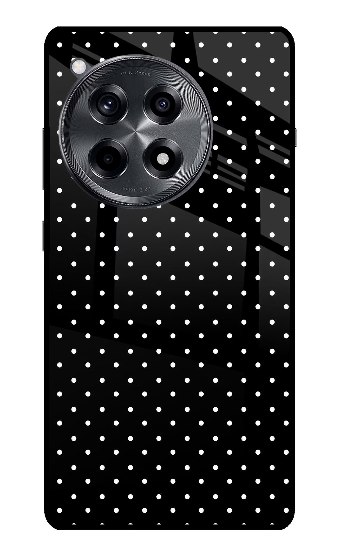 White Dots OnePlus 12R Glass Case - White Dots OnePlus 12R Glass Case White Dots OnePlus 12R Glass Case