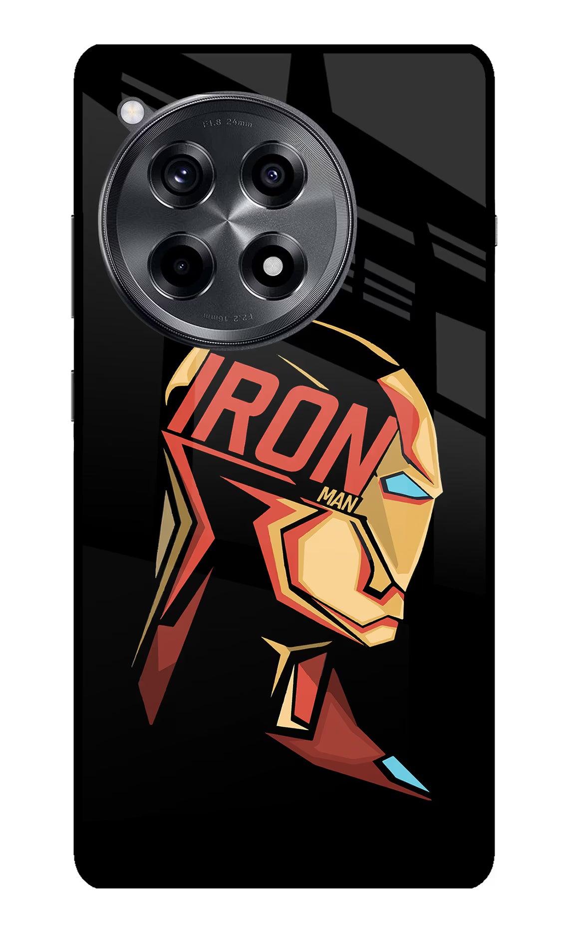 IronMan OnePlus 12R Glass Case - IronMan OnePlus 12R Glass Case IronMan OnePlus 12R Glass Case