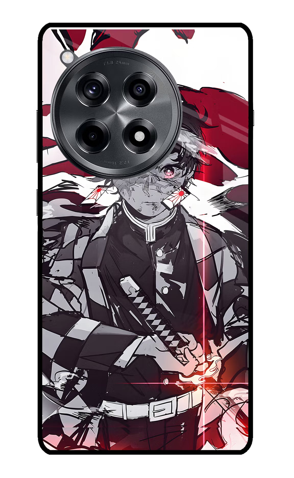 Demon Slayer OnePlus 12R Glass Case - Demon Slayer OnePlus 12R Glass Case Demon Slayer OnePlus 12R Glass Case