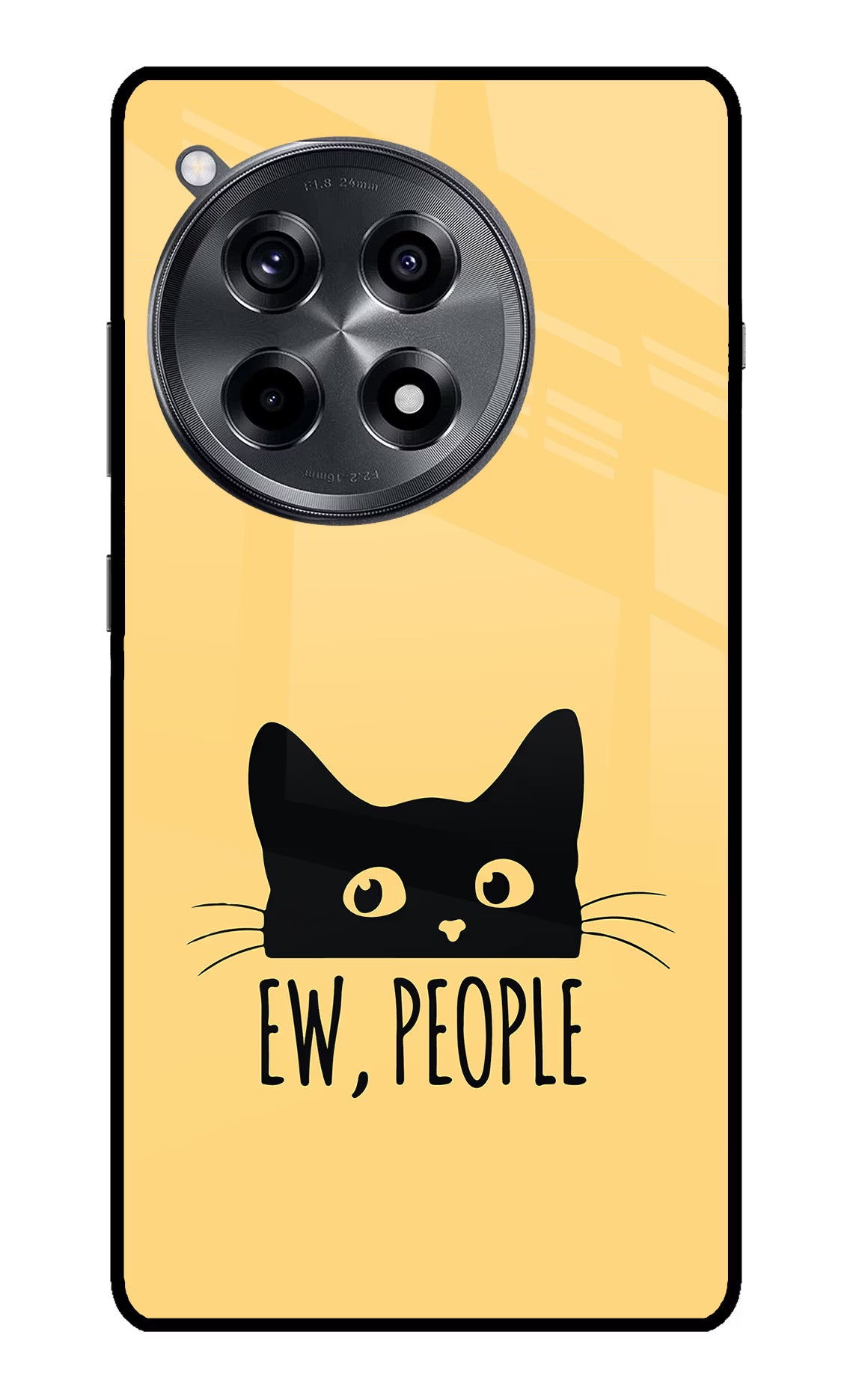 Ew People Catitude OnePlus 12R Glass Case - Ew People Catitude OnePlus 12R Glass Case Ew People Catitude OnePlus 12R Glass Case