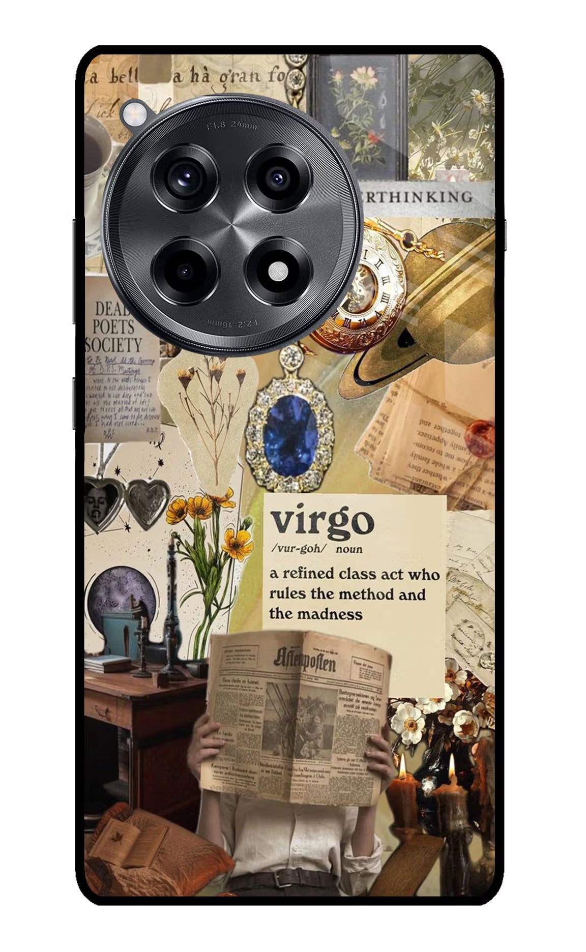 Virgo Zodiac OnePlus 12R Glass Case - Virgo Zodiac OnePlus 12R Glass Case Virgo Zodiac OnePlus 12R Glass Case