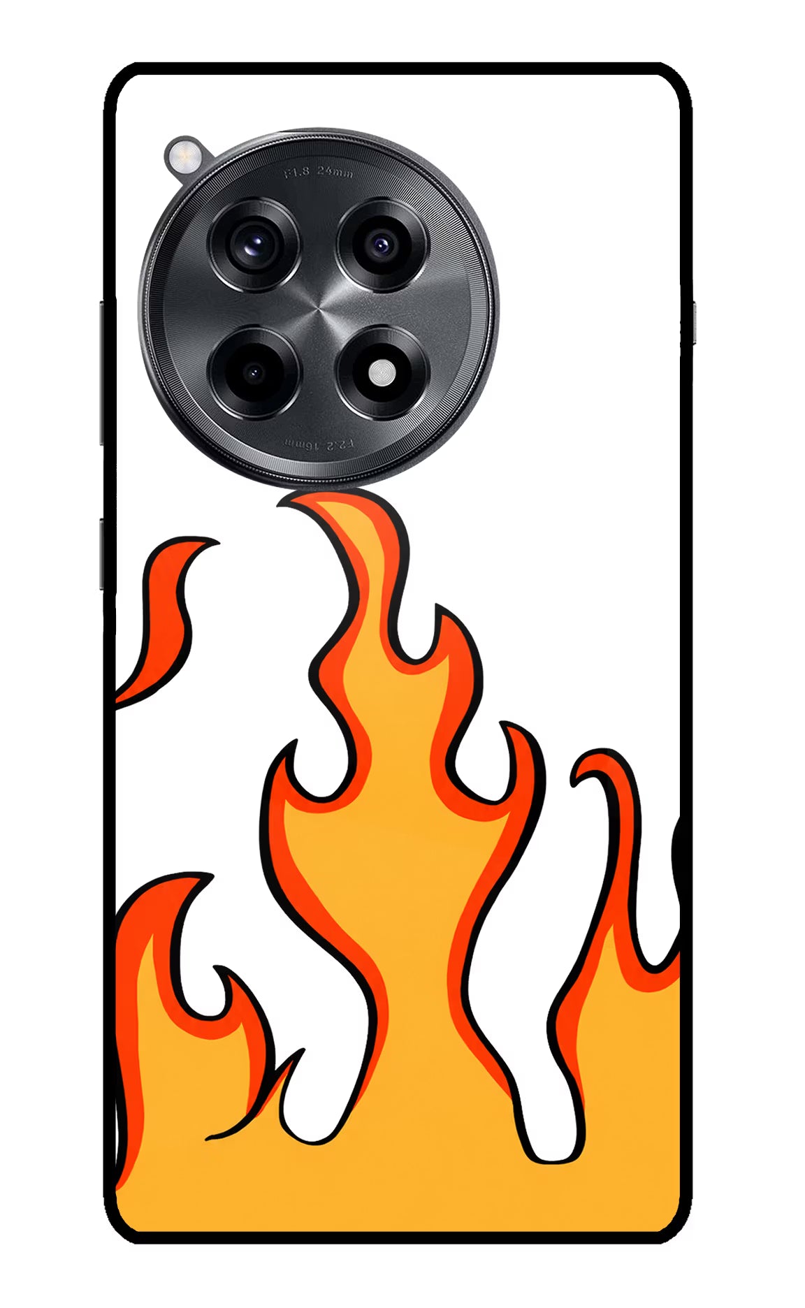 Fired Up – White OnePlus 12R Glass Case - Fired Up – White OnePlus 12R Glass Case Fired Up – White OnePlus 12R Glass Case