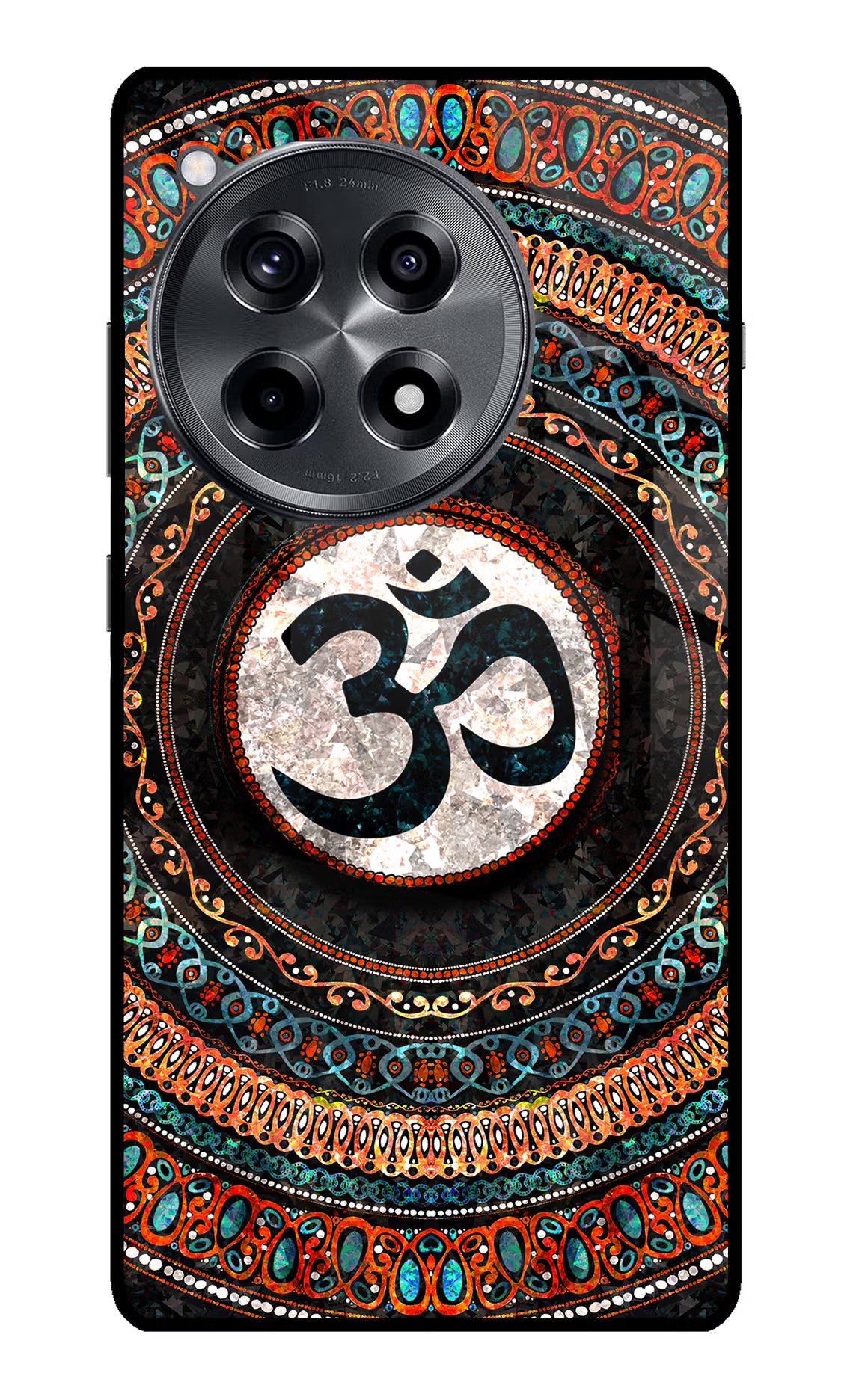 Om Culture OnePlus 12R Glass Case - Om Culture OnePlus 12R Glass Case Om Culture OnePlus 12R Glass Case
