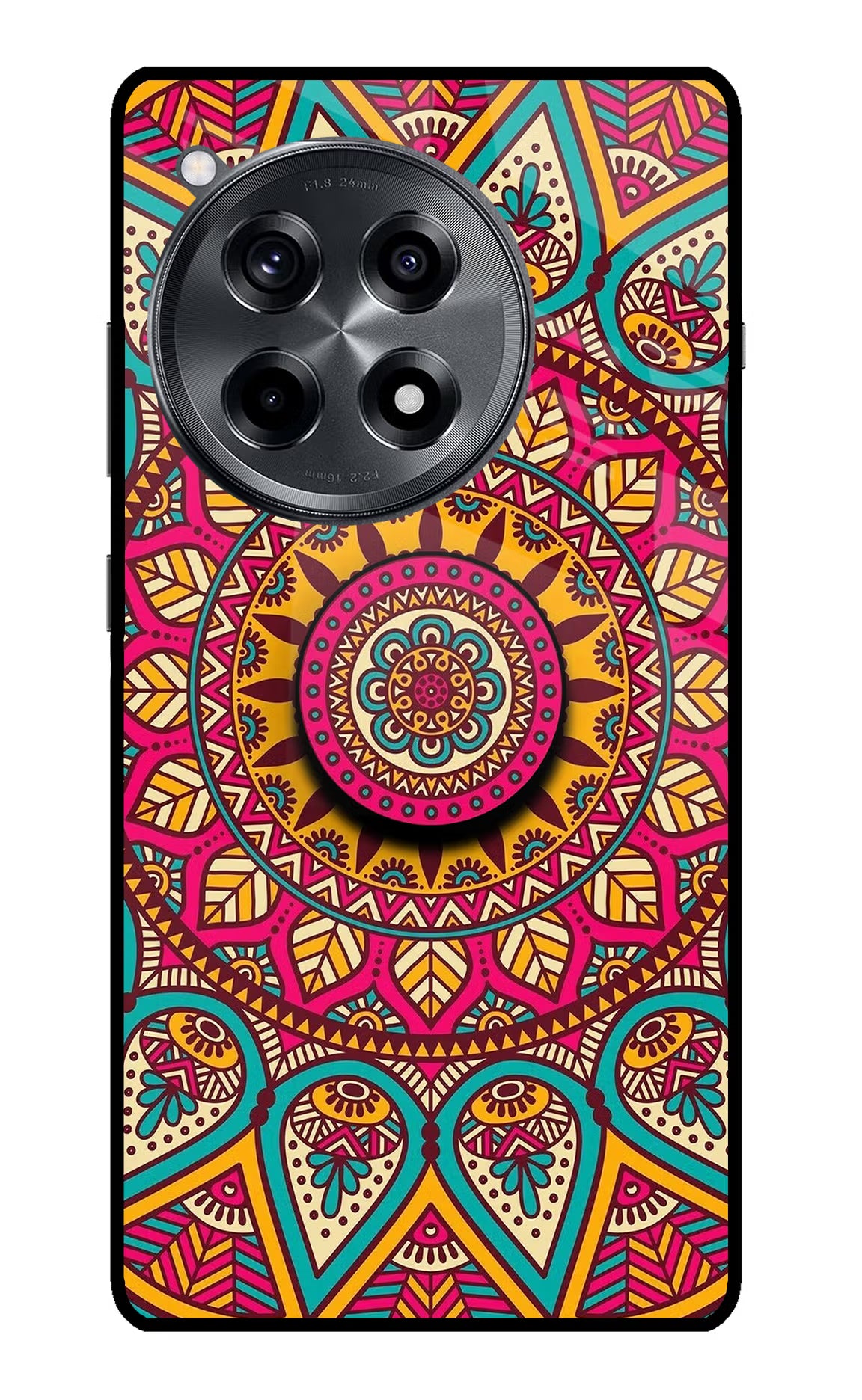 Mandala OnePlus 12R Glass Case - Mandala OnePlus 12R Glass Case Mandala OnePlus 12R Glass Case