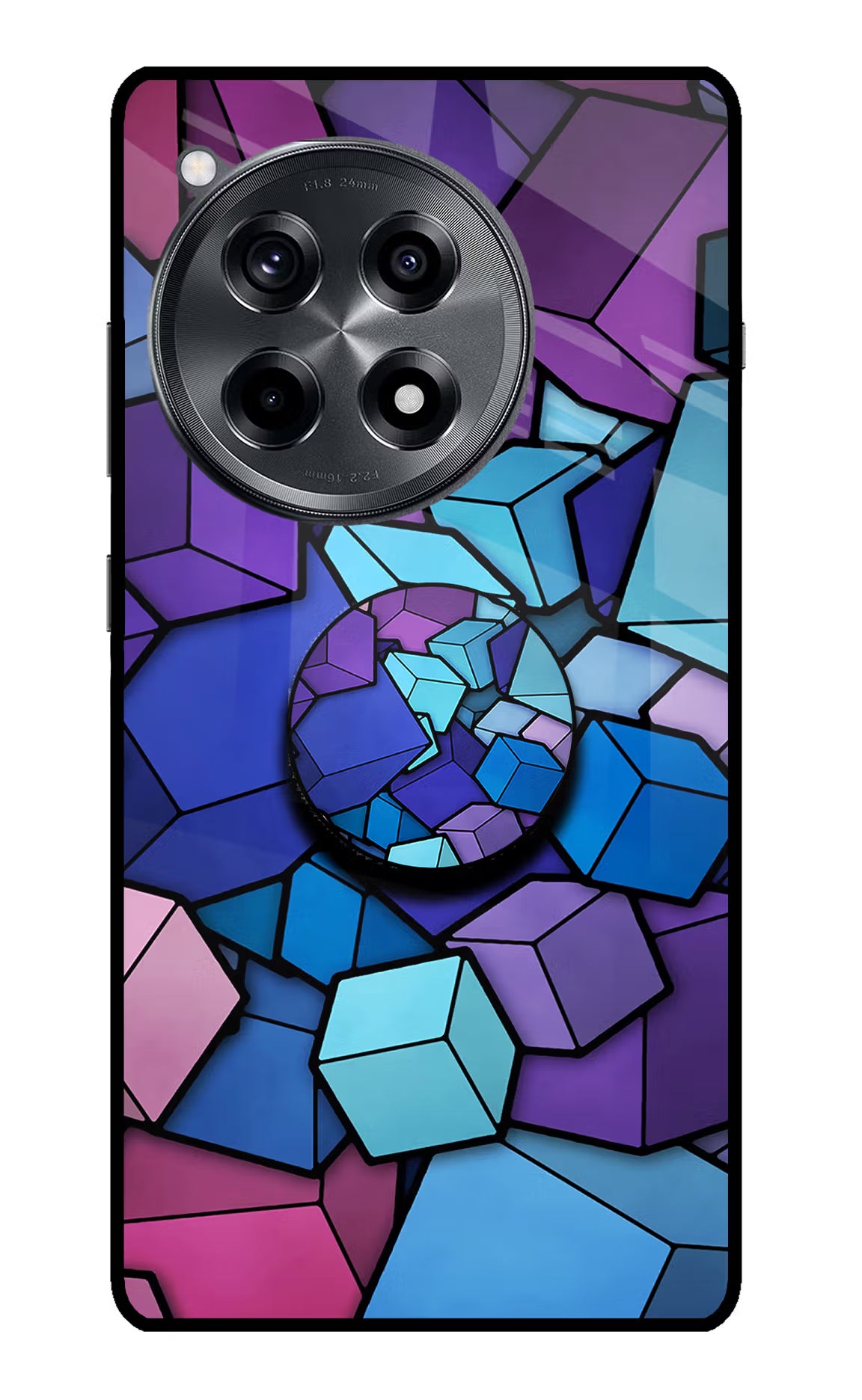 Cubic Abstract OnePlus 12R Glass Case - Cubic Abstract OnePlus 12R Glass Case Cubic Abstract OnePlus 12R Glass Case